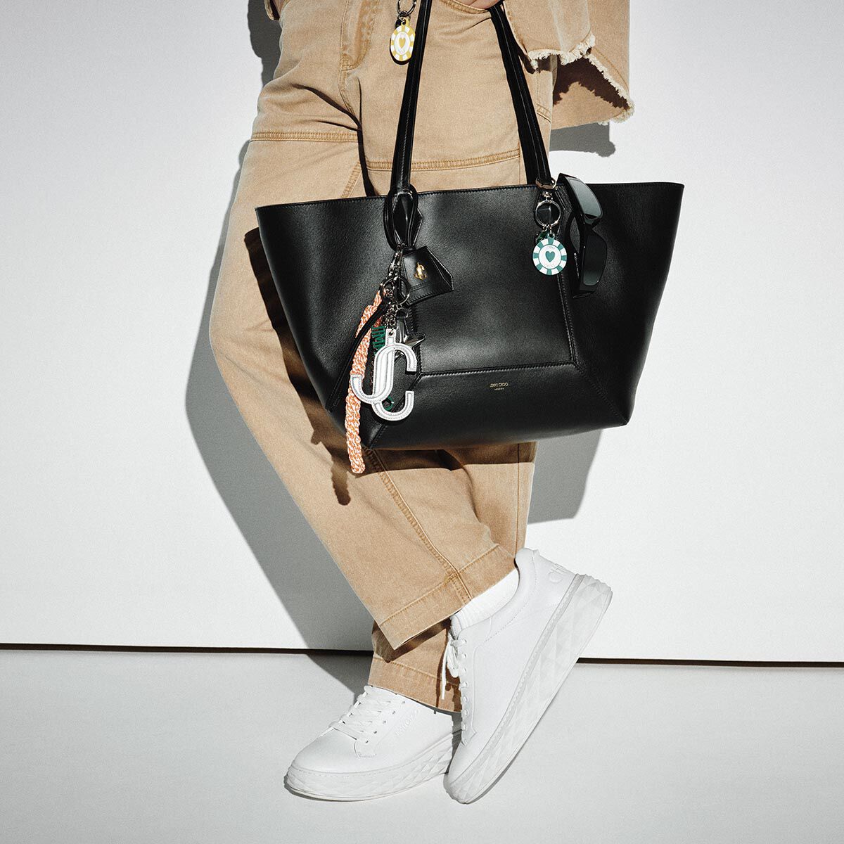 Casino Chip Charm Green Leather Casino Chip Bag Charm