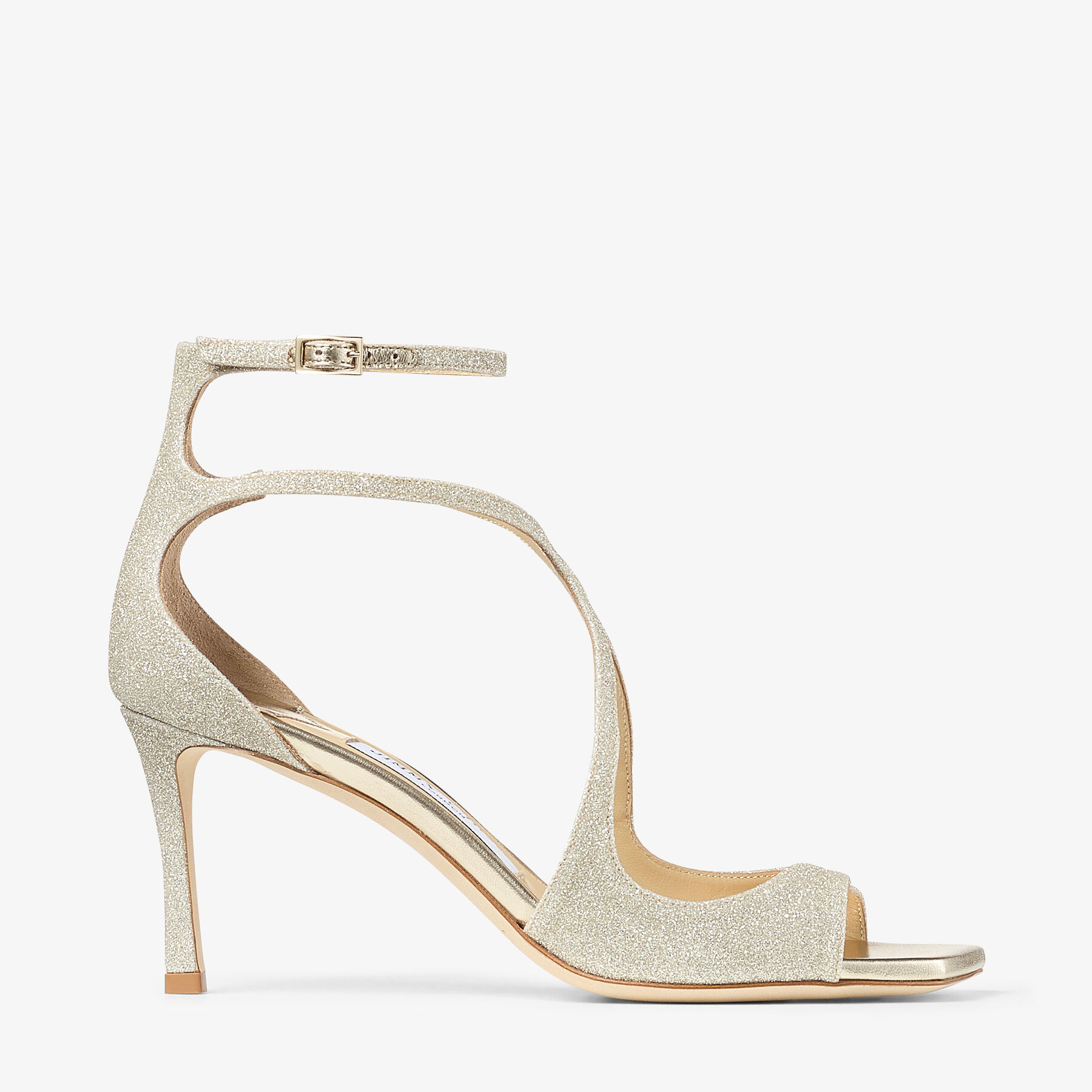 Azia 75 Platinum Ice Glitter Sandals