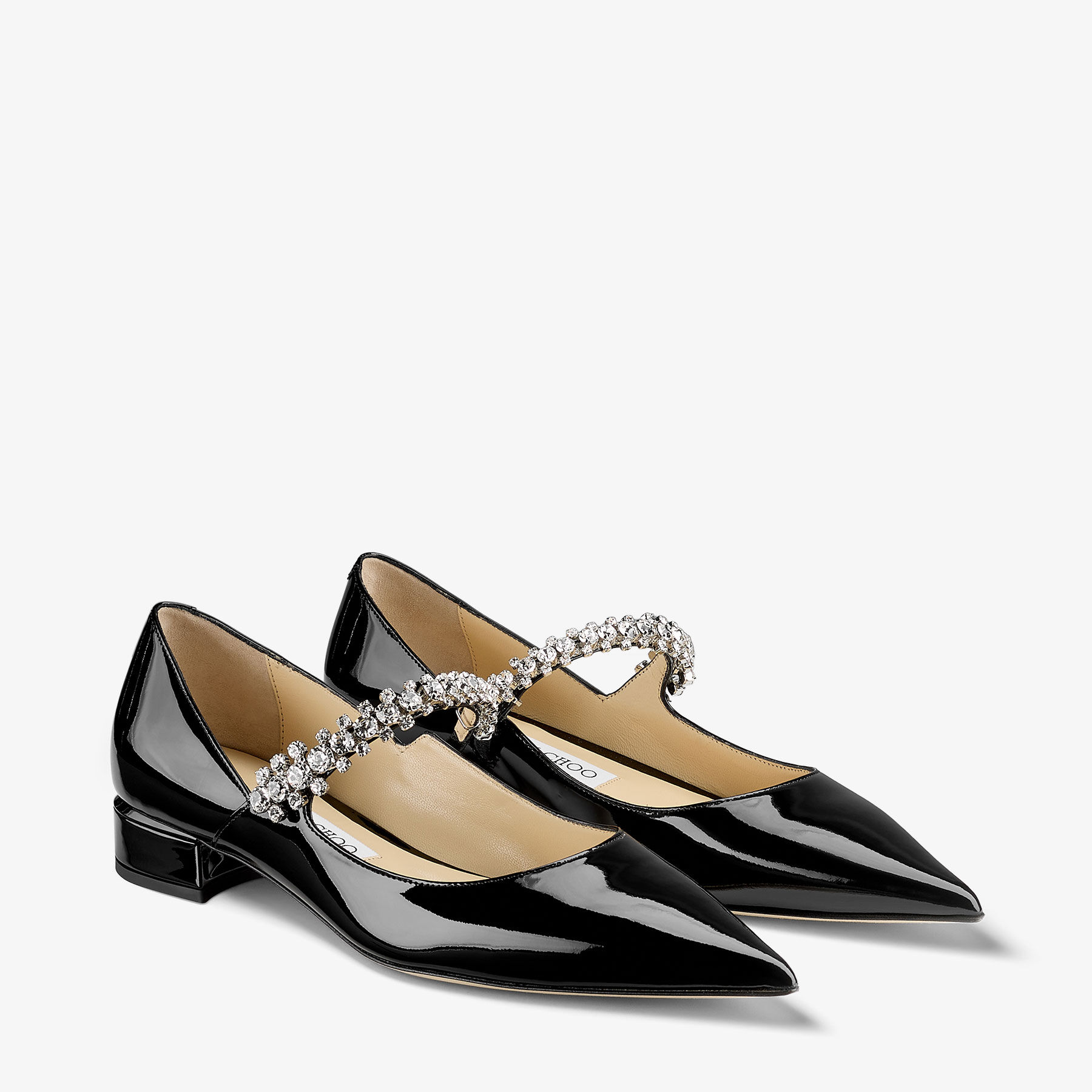 Bing Pump Flat Black Patent Leather Flats