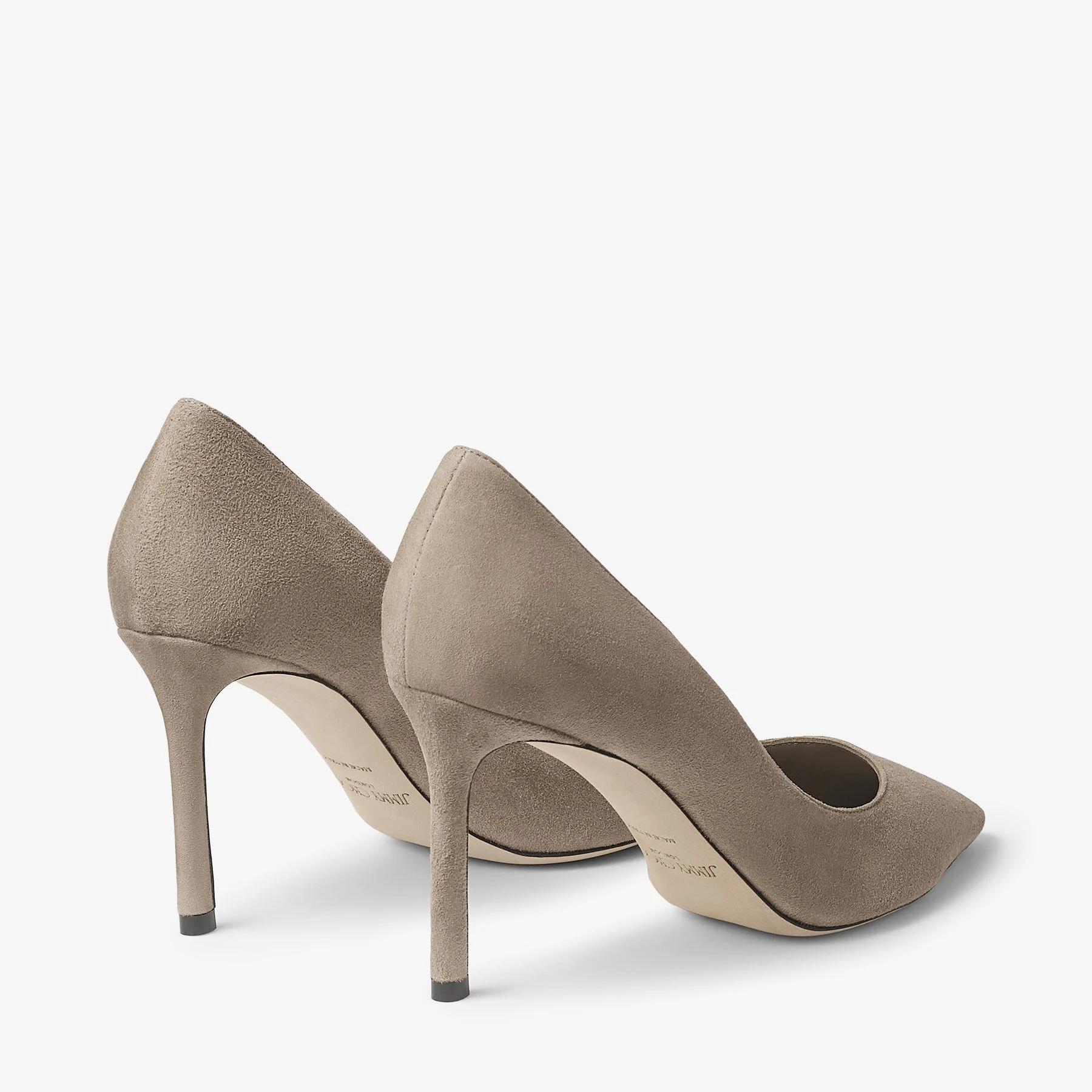 Romy 85 Taupe Suede Pumps