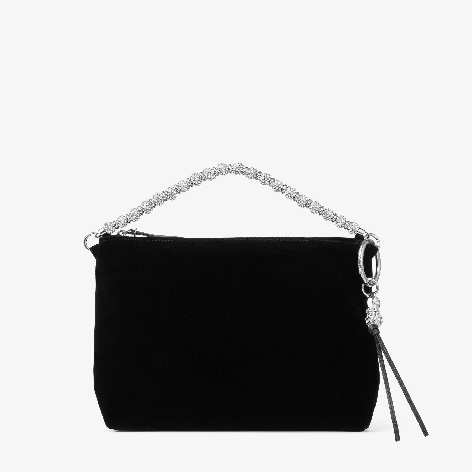 Callie Black Velvet Clutch Bag