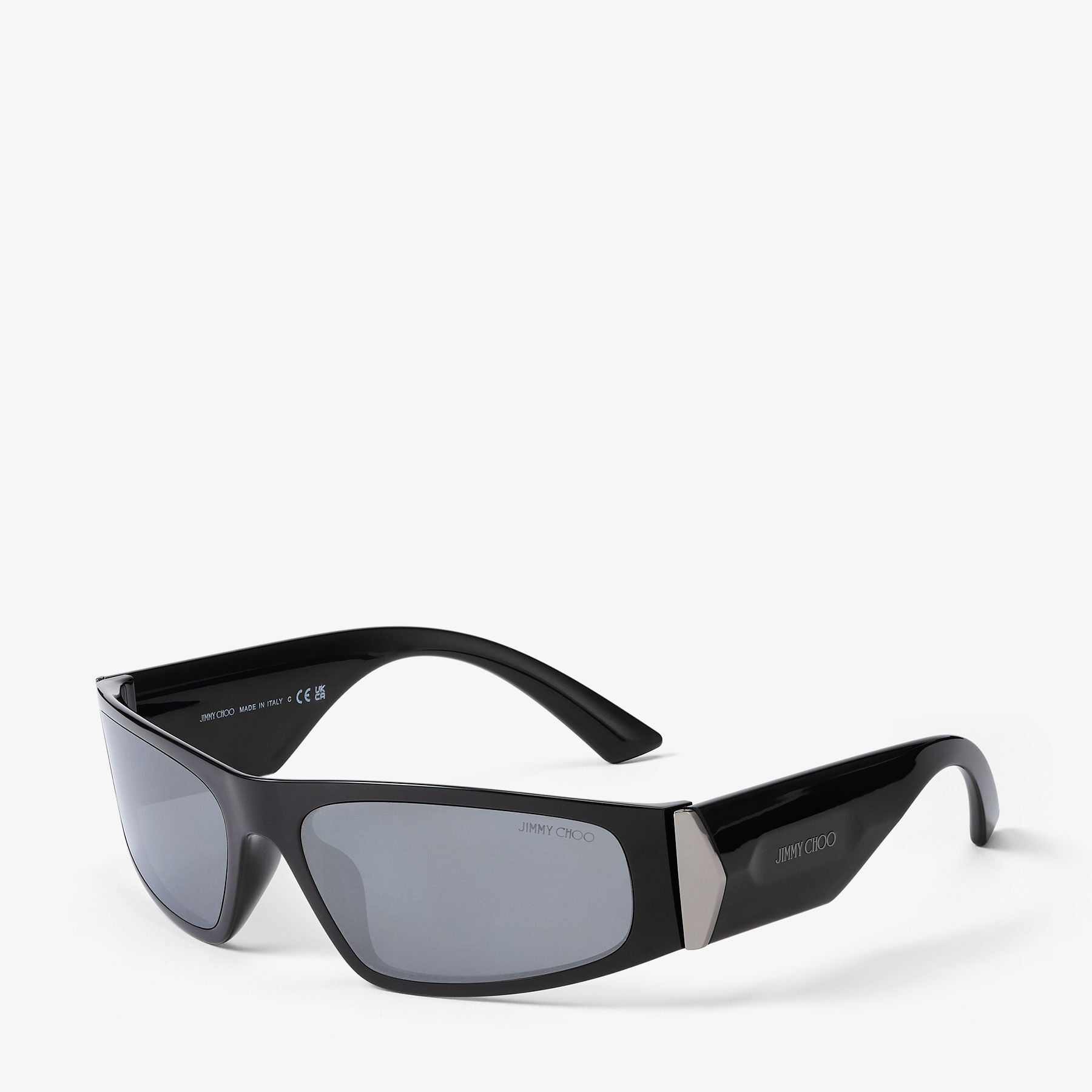 Zoya Black Oval Sunglasses