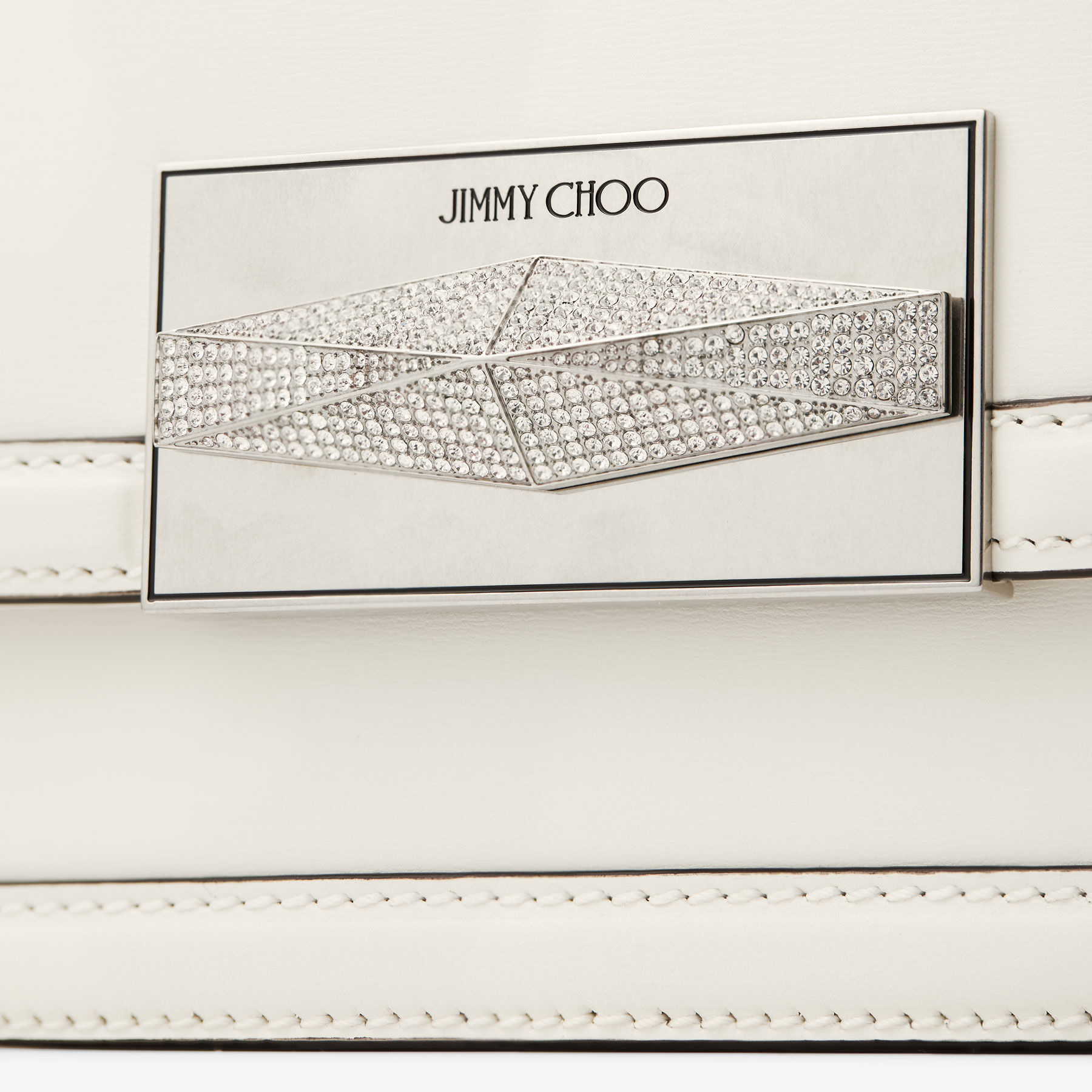 Diamond Crossbody Latte Leather Crossbody Bag