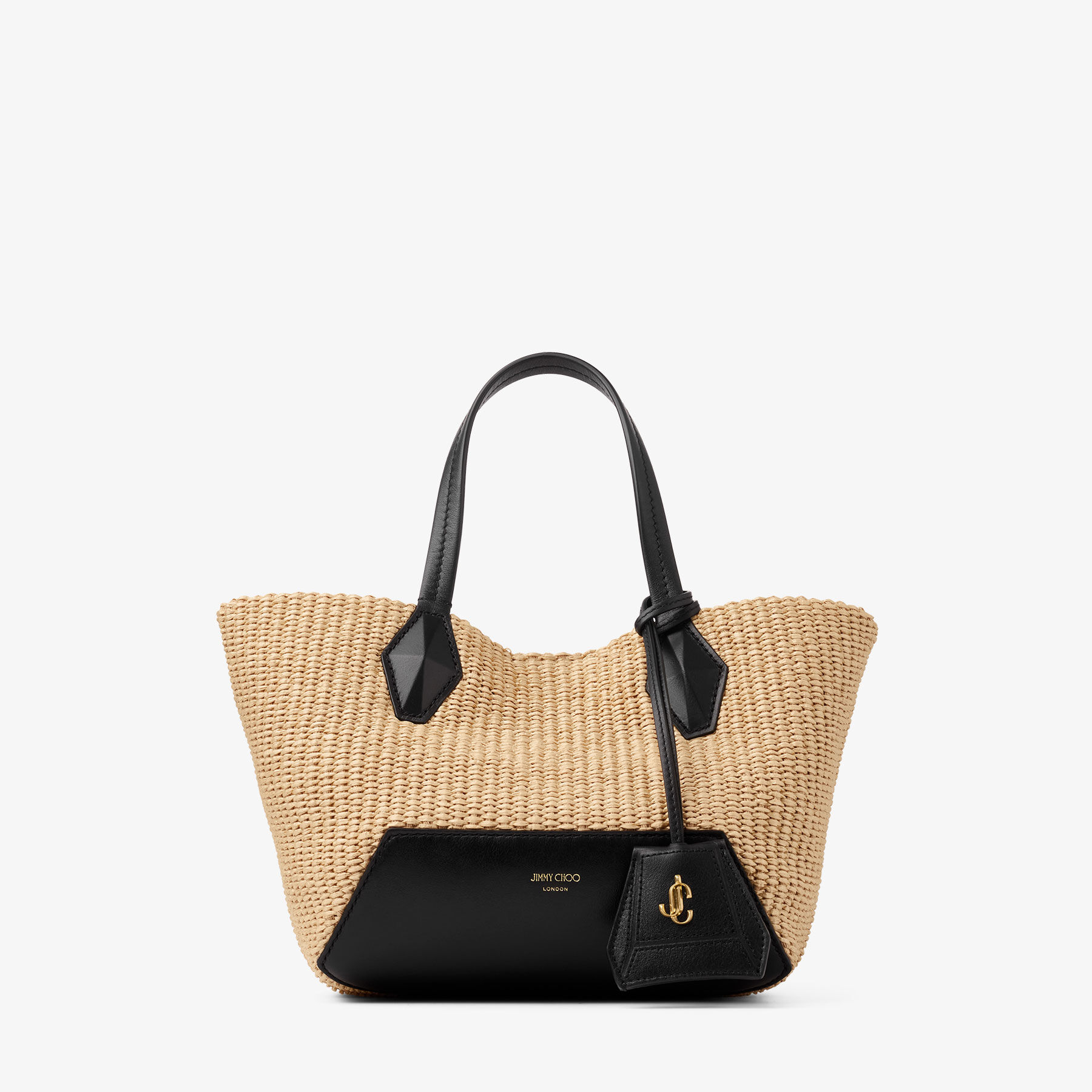 Diamond Tote S Natutal Raffia Tote Bag