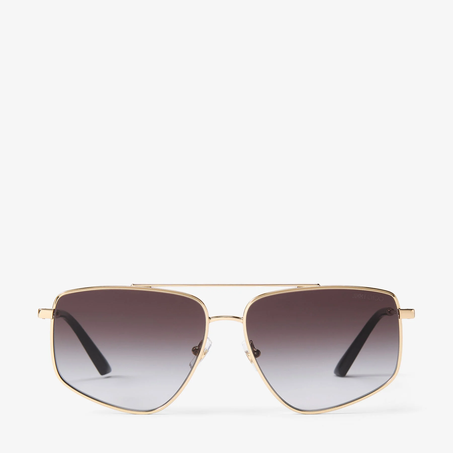 Alyssa Pale Gold Aviator Sunglasses