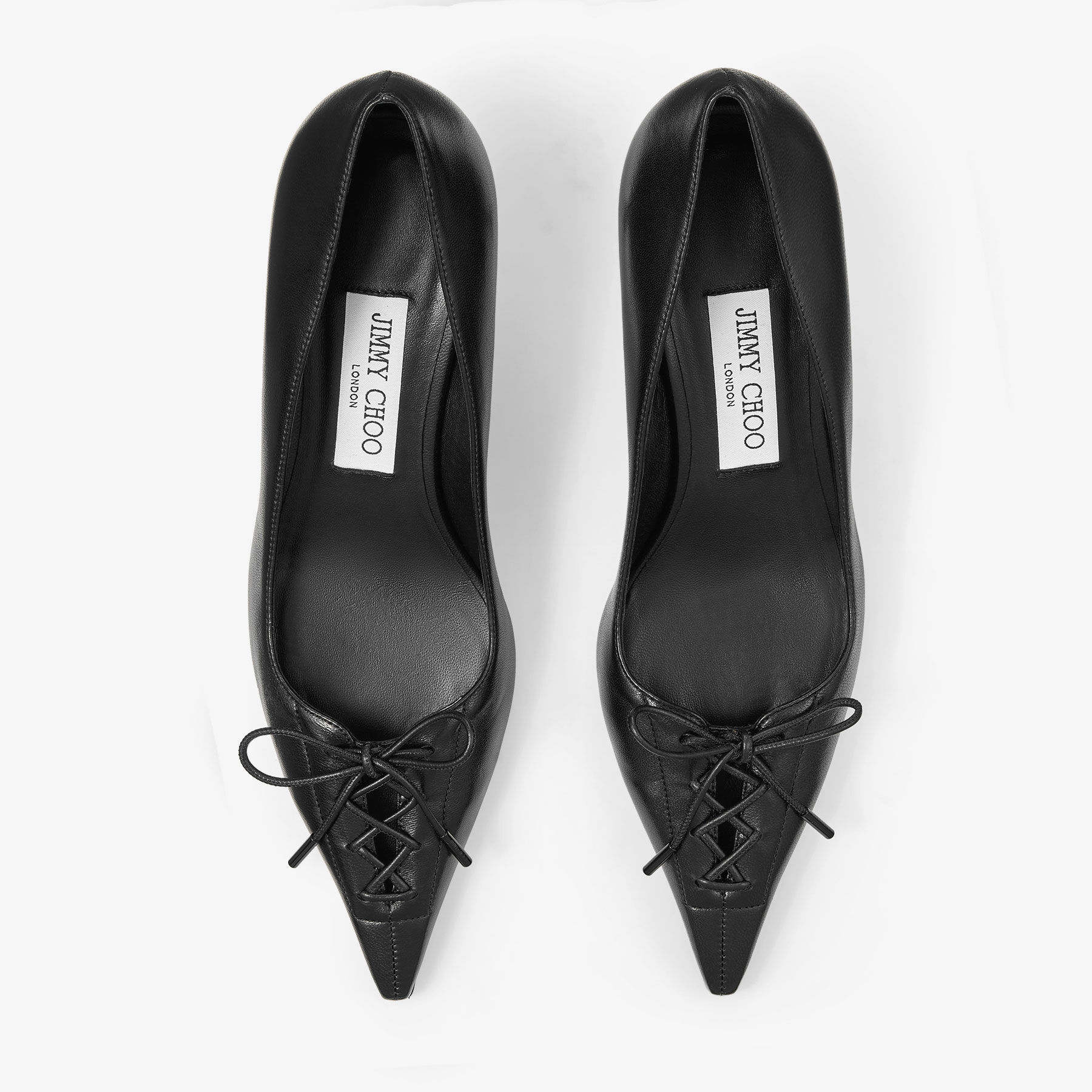 Scarlett 50 Black Nappa Leather Pumps