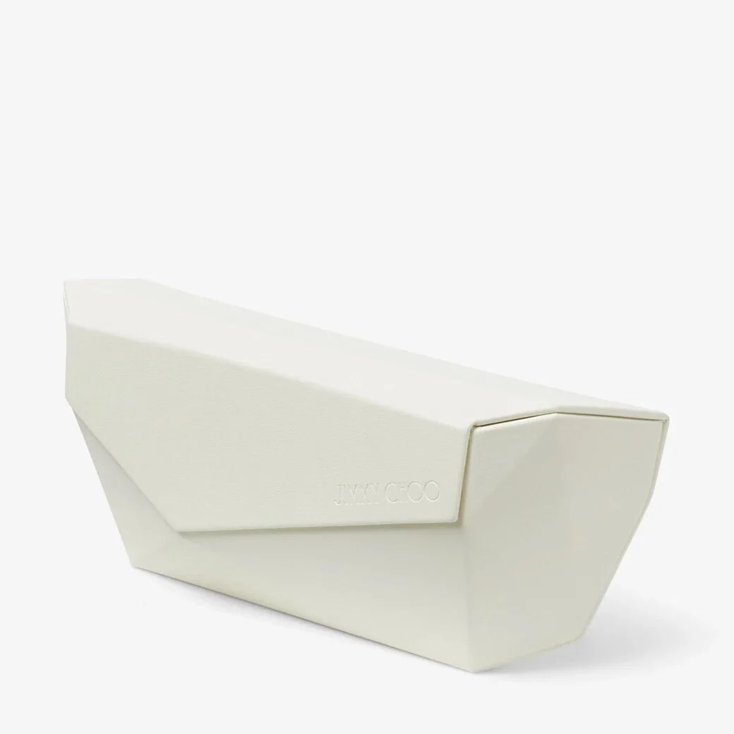 Isaline Gold Cranberry Square Sunglasses