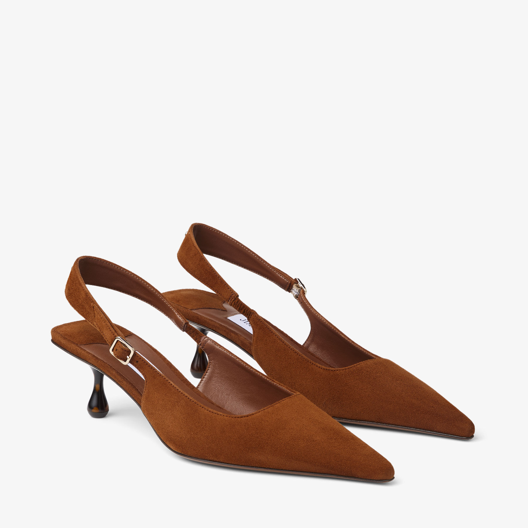 Amel 50 Tan/Tortoise Suede Pumps