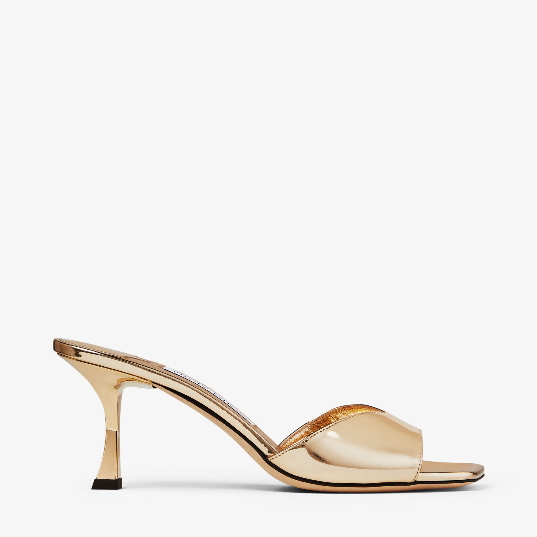 Skye 70 Gold Metallic Leather Sandals