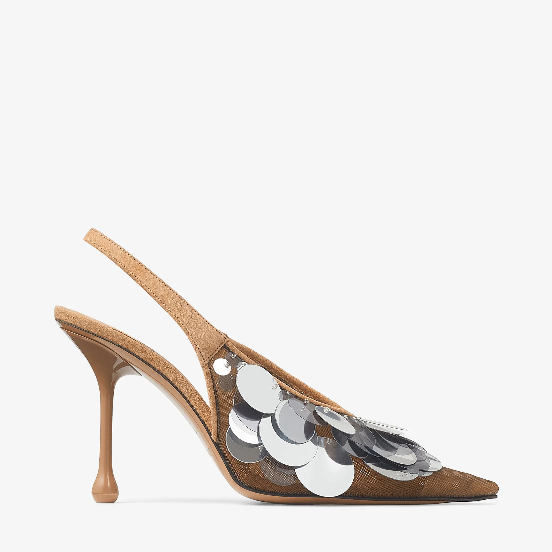 Isa 95 Biscuit Mesh Paillette Pumps