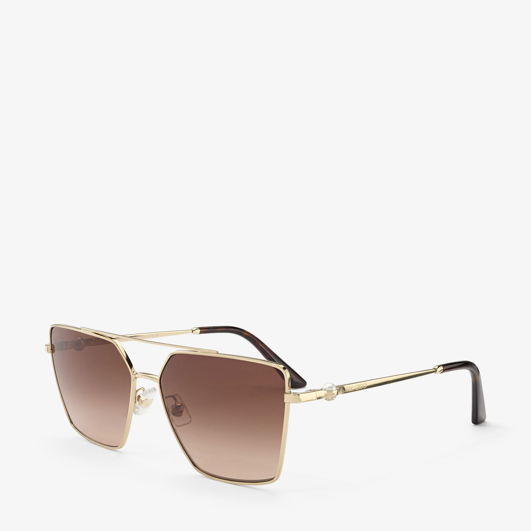 Joss  Pale Gold Square Sunglasses