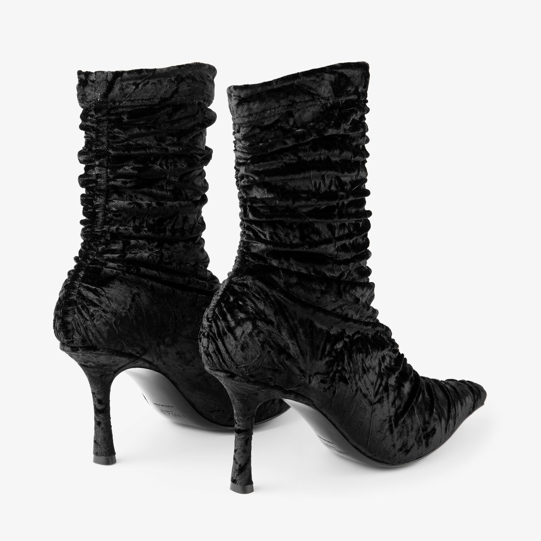 Lotta Ankle Boot 85 Black Velvet Ankle Boots