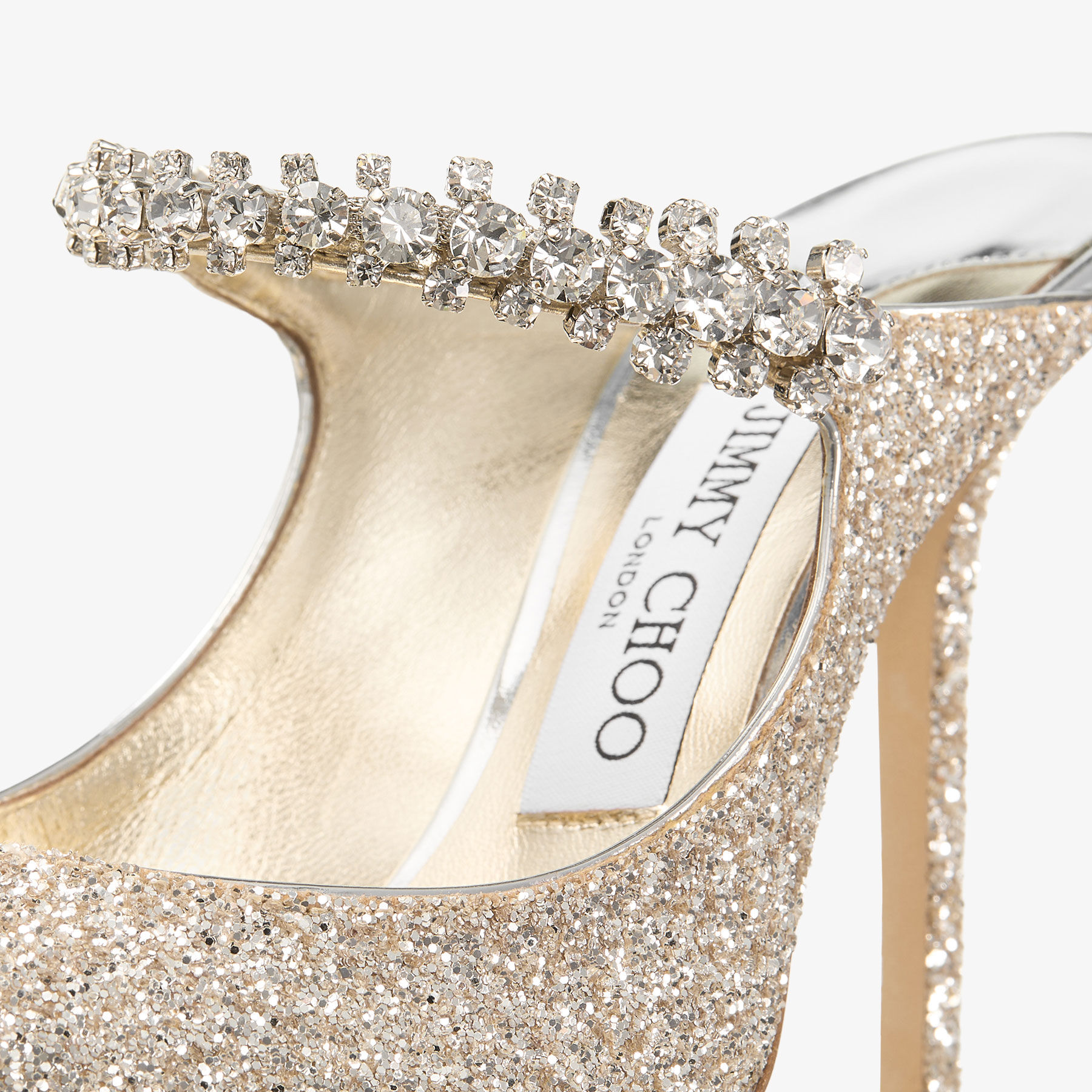 Bing 100 Sand Glitter Fabric Mules