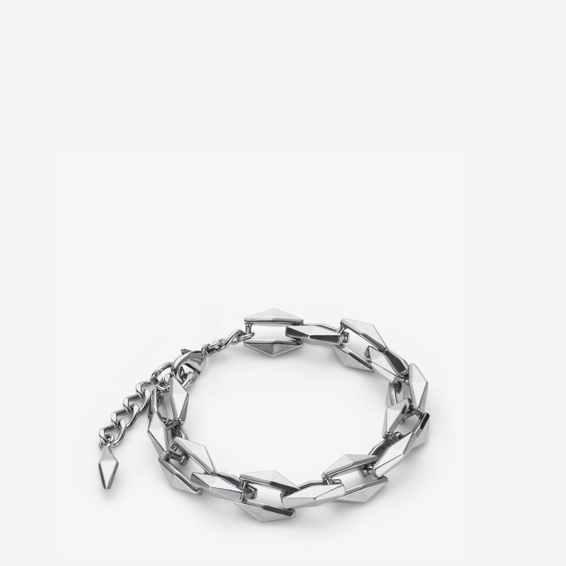 Diamond Chain Bracelet Silver Finish Chain Bracelet
