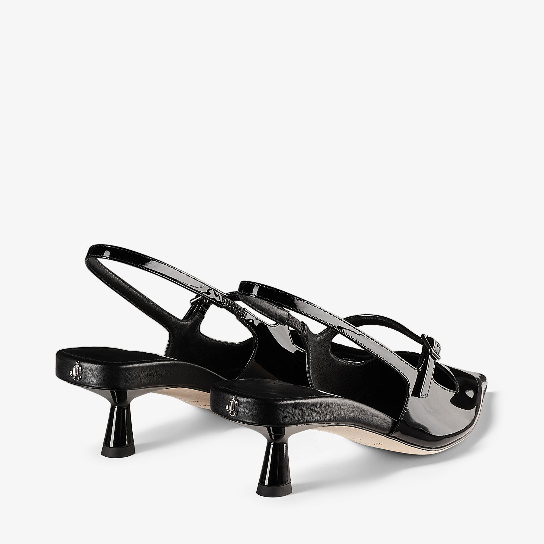 Didi 45 Black Patent Leather Pointed Pumps