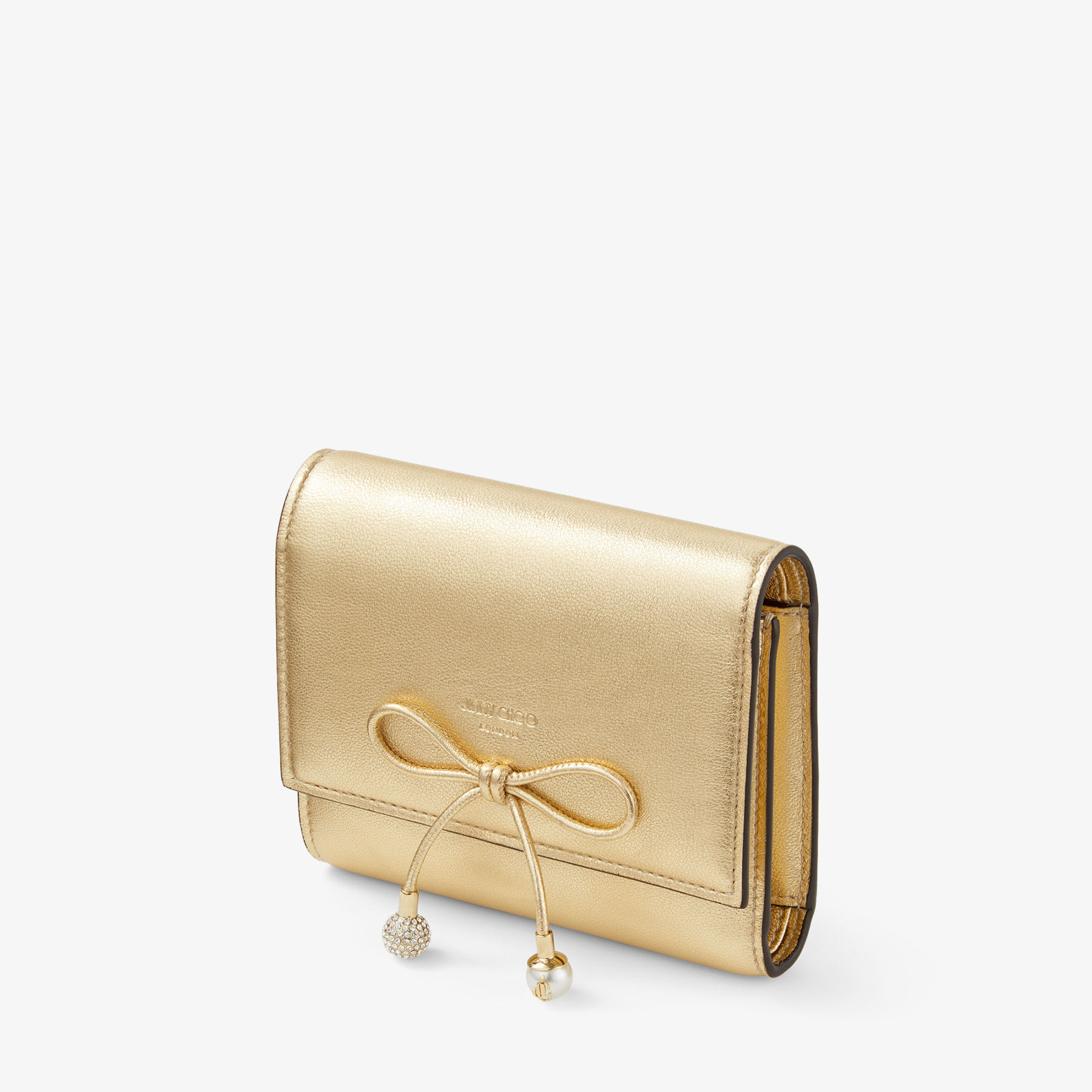 Marinda Gold Metallic Nappa Leather Wallet