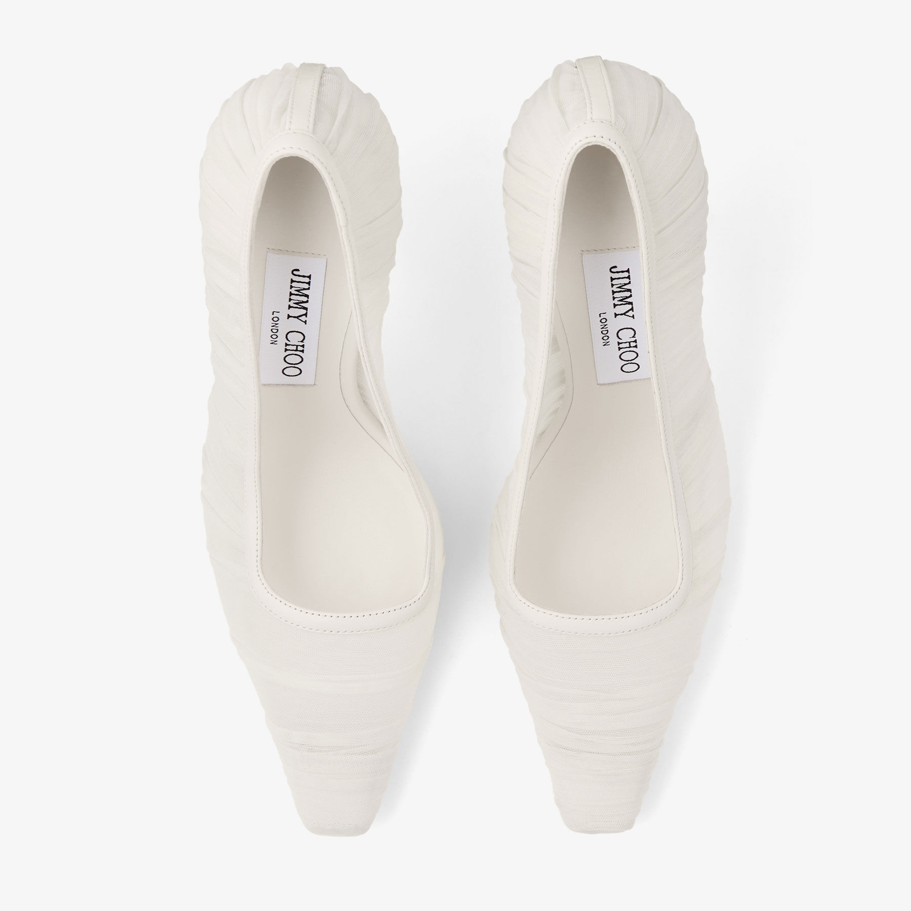 Lotta 100 Ivory Tulle and Nappa Pumps