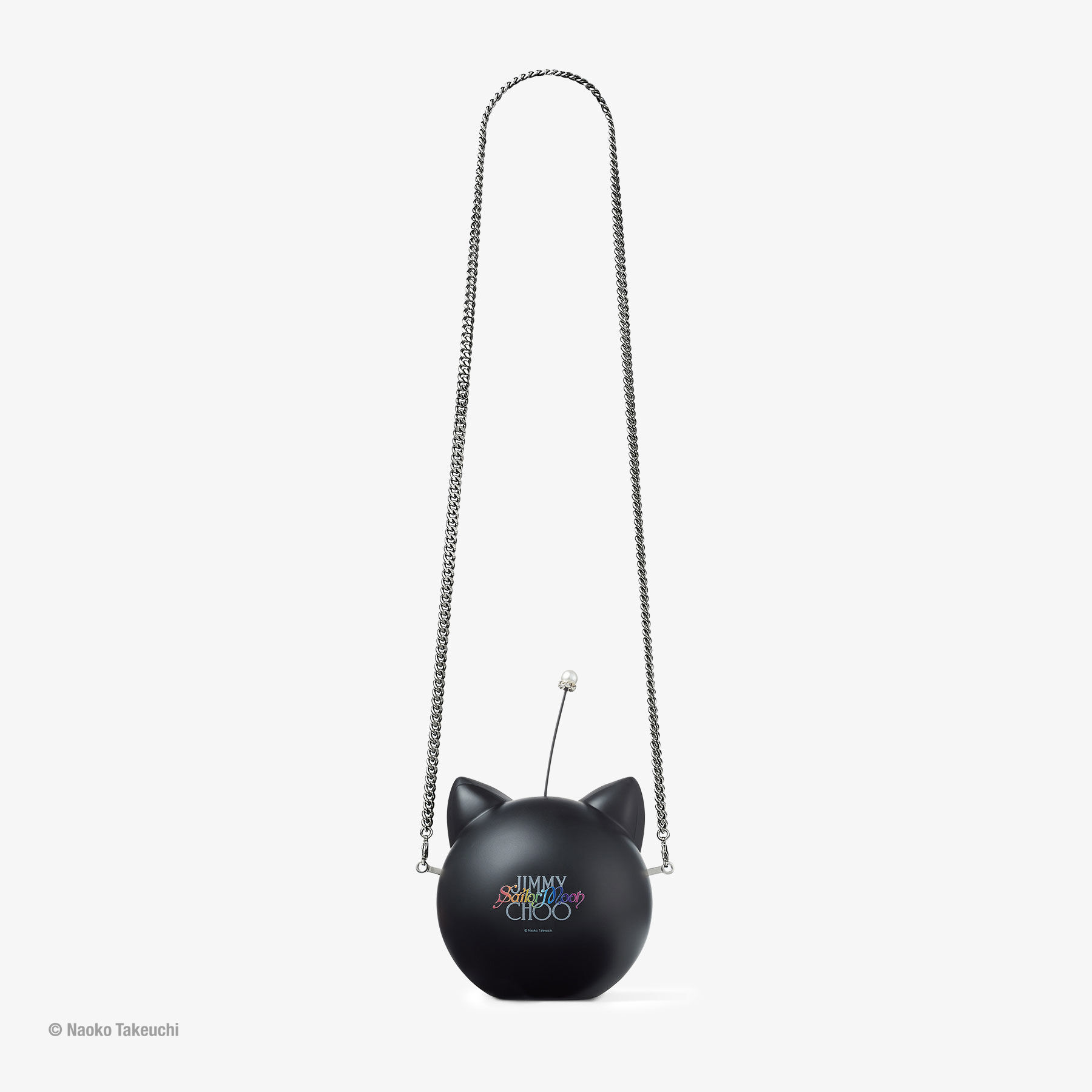 Luna-P Ball Minaudiere Clutch Black Plexi Clutch Bag