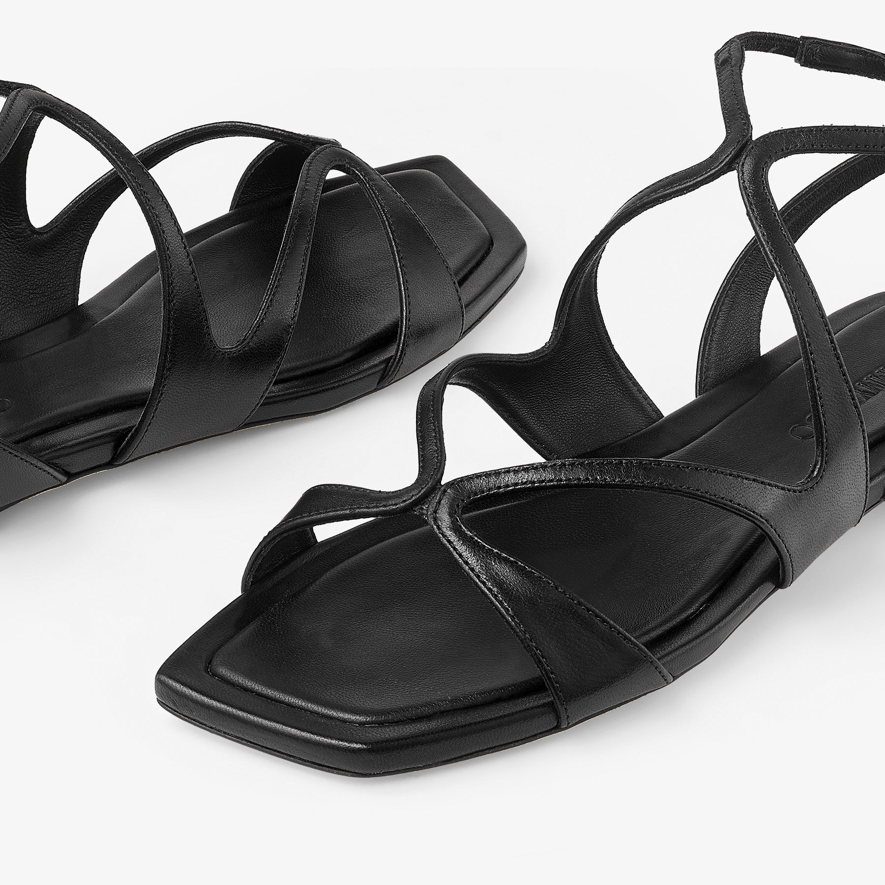 Ayla Flat Black Nappa Leather Flats