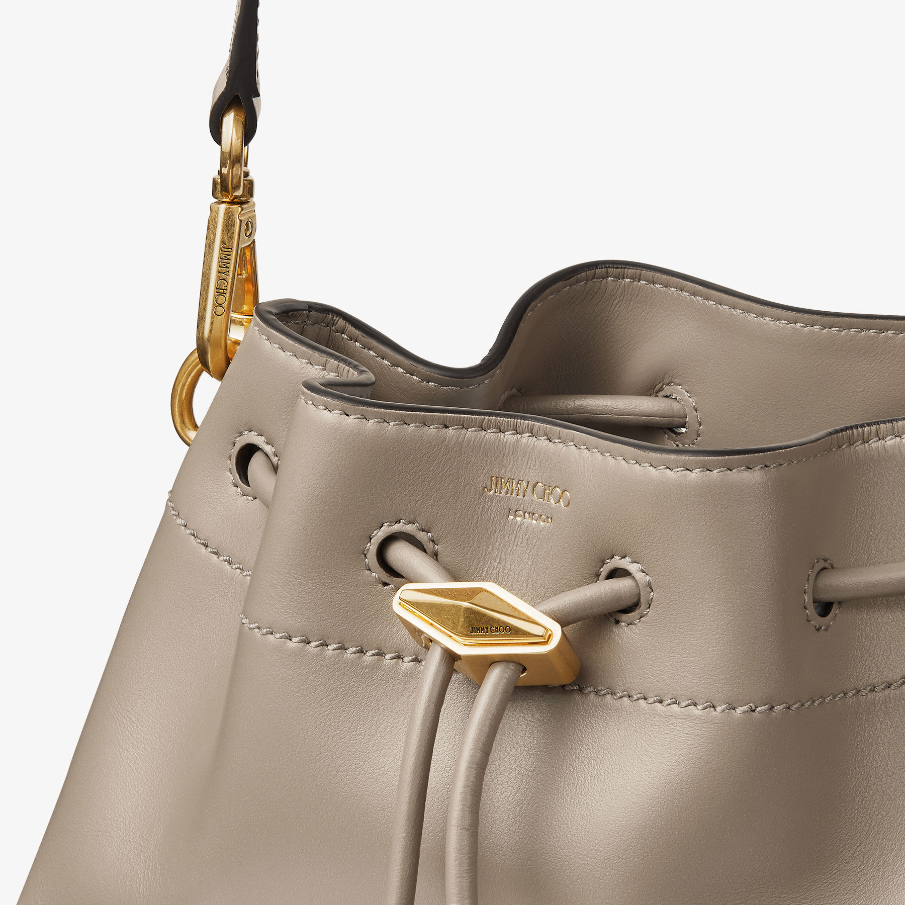 Cinch S Taupe Leather Handbag