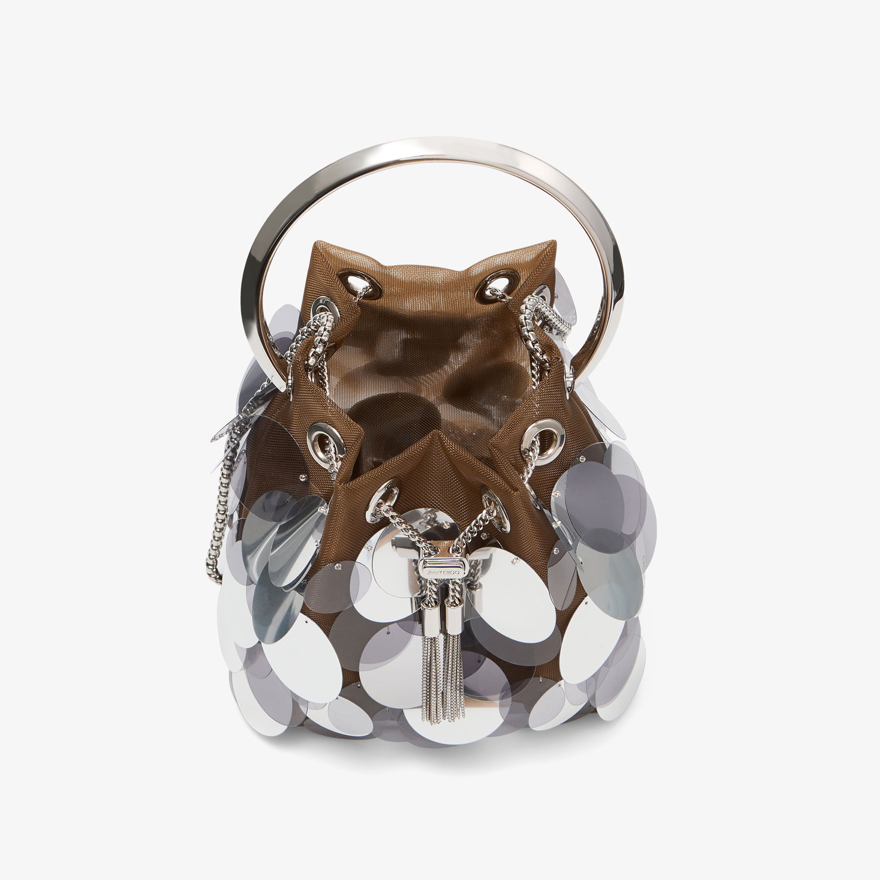 Bon Bon Biscuit Mesh Paillette Bag