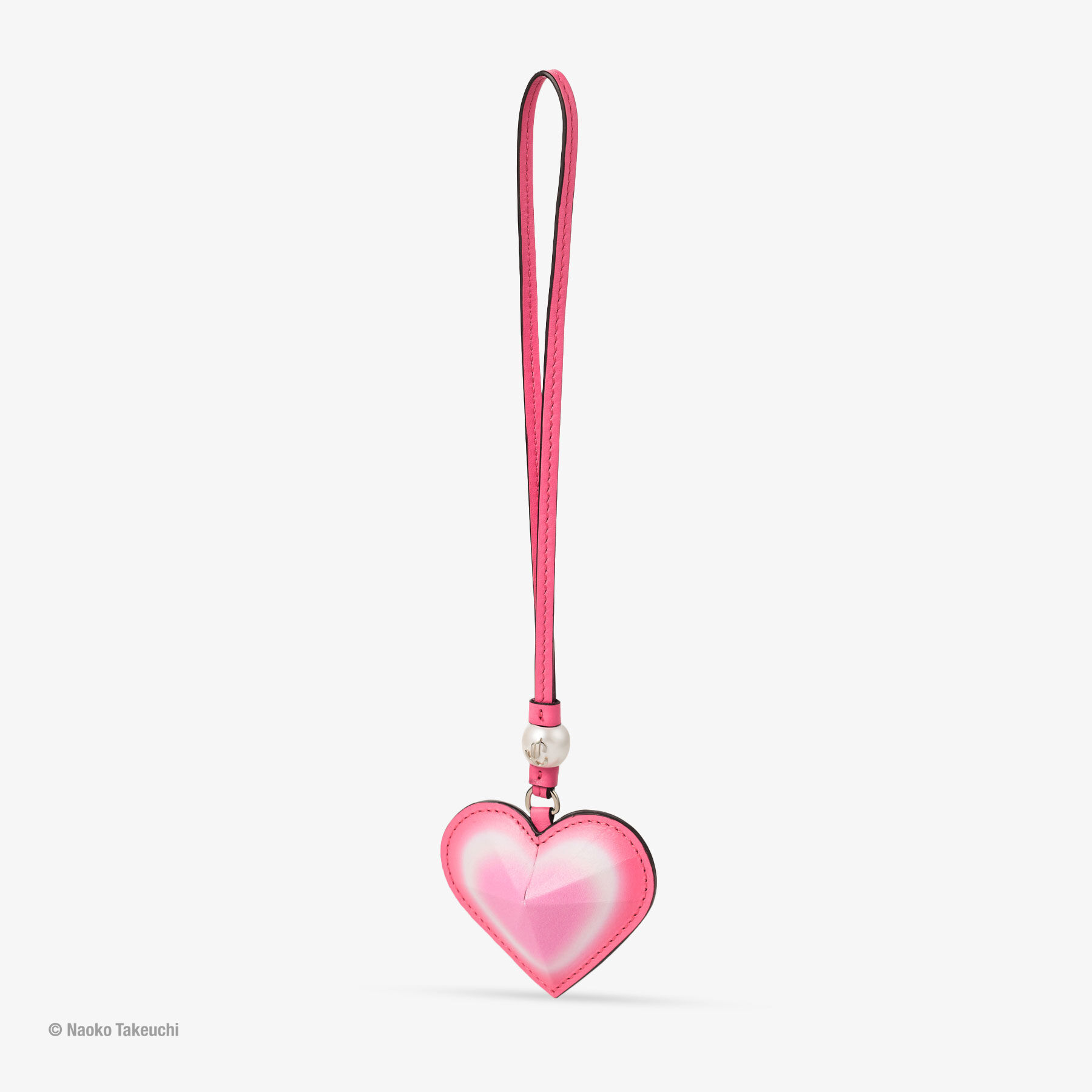 Super Sailor Moon Heart Charm Pink Leather Heart Charm