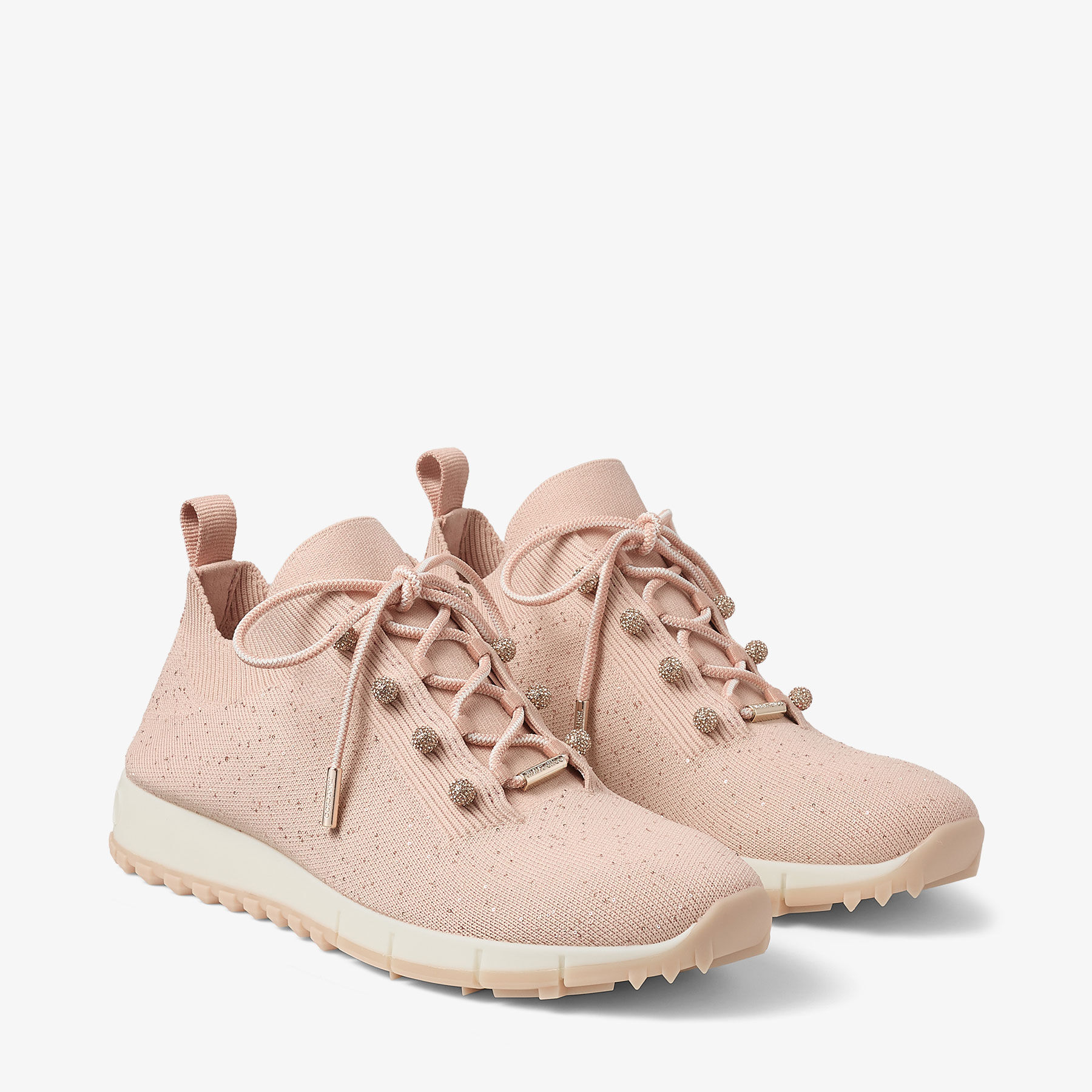 Veles Macaron Sequin Knit Trainers