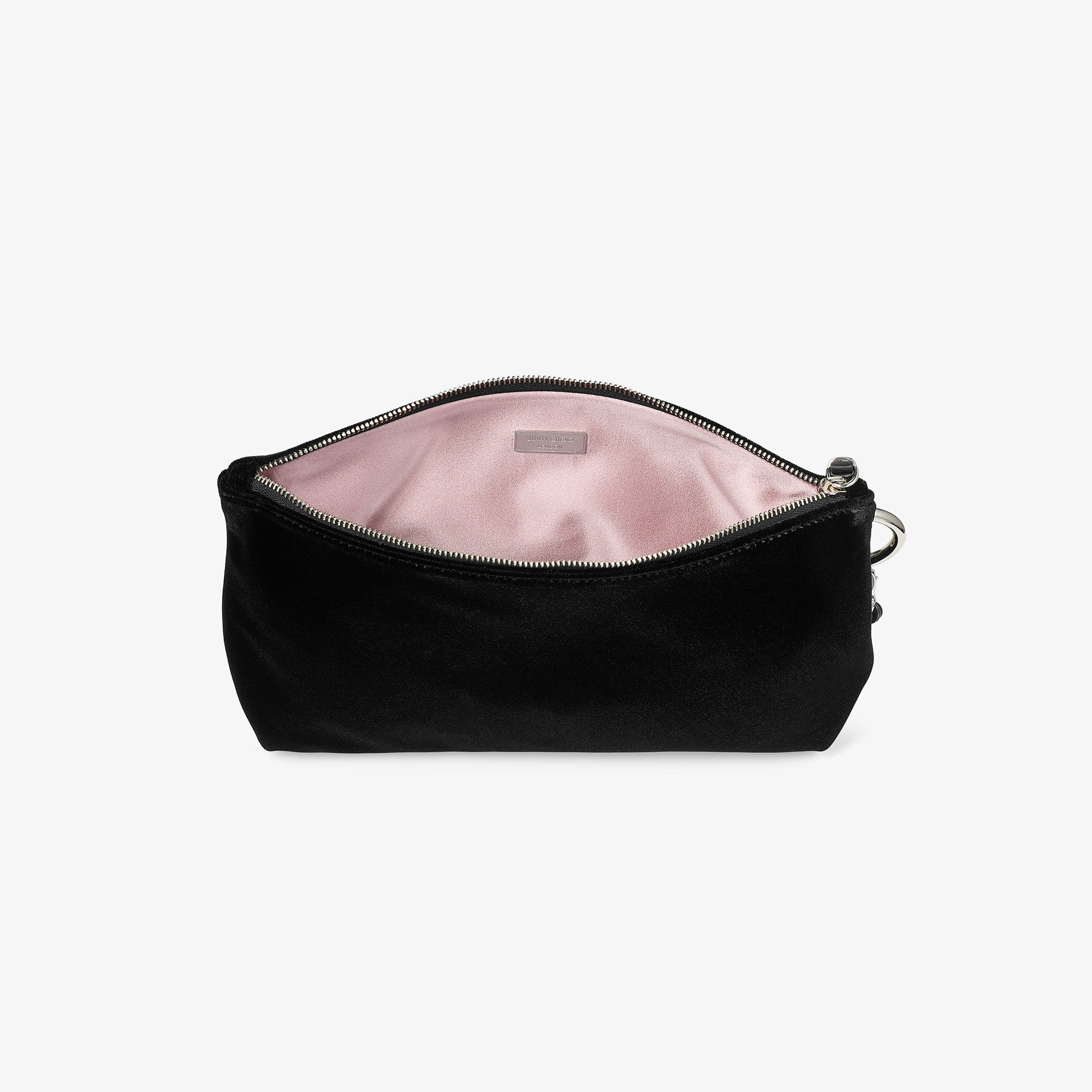 Callie Black Velvet Clutch Bag