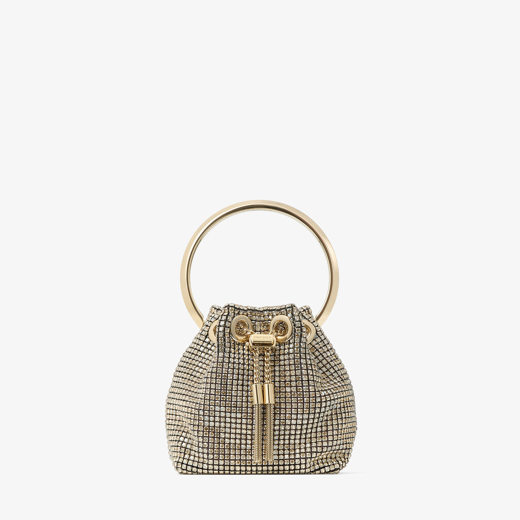 Micro Bon Bon Champagne Crystal Mesh Mini Bag