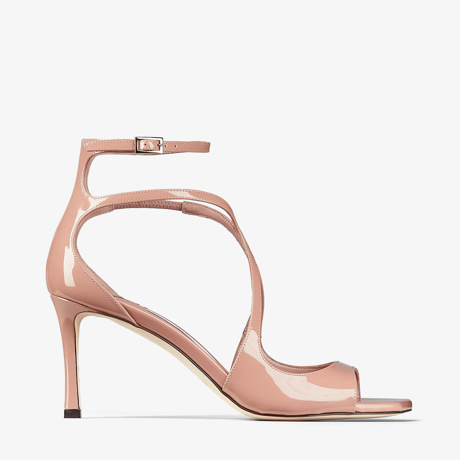 Azia 75 Ballet Pink Patent Leather Sandals
