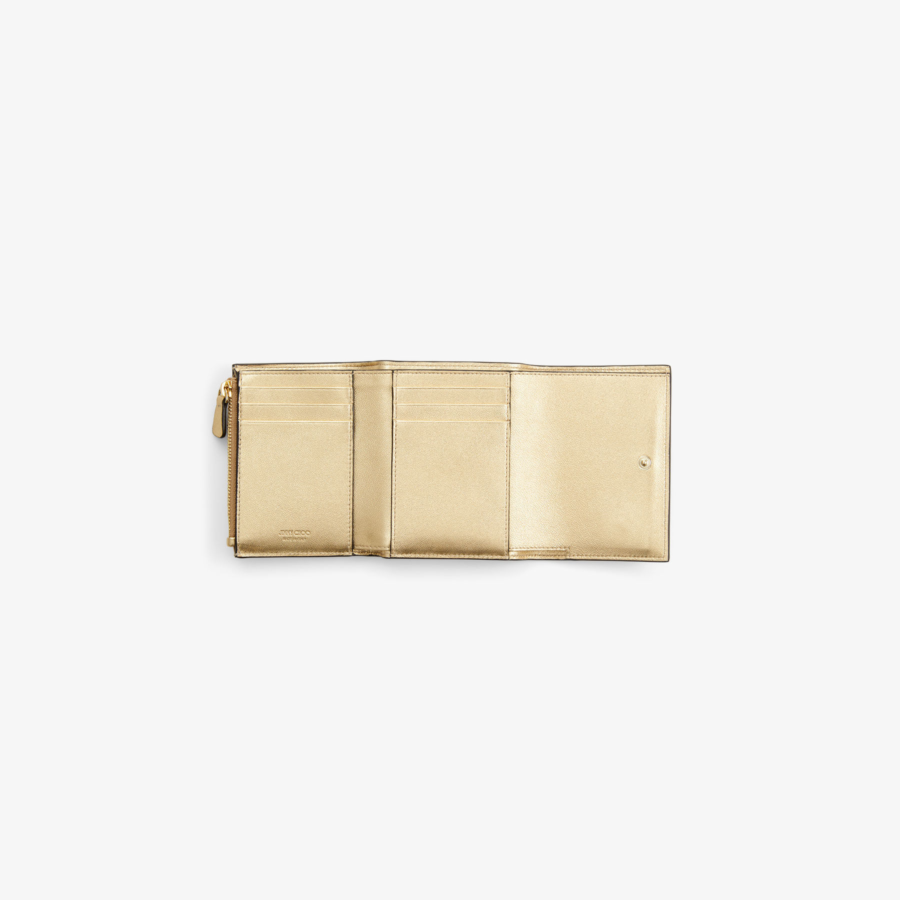 Marinda Gold Metallic Nappa Leather Wallet