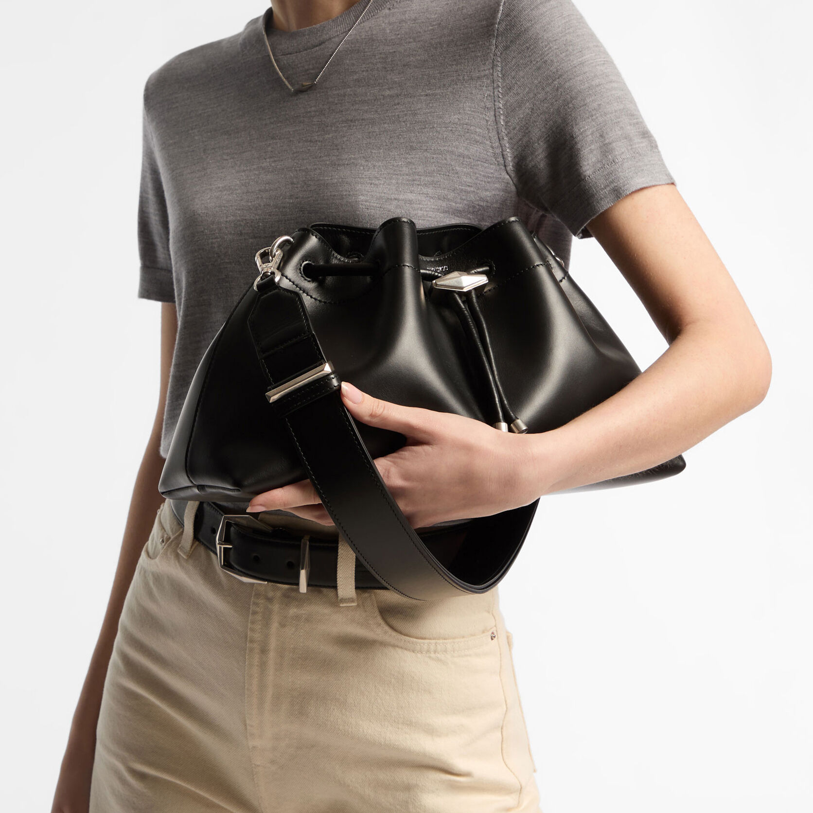 Cinch M Black Calf Leather Bag