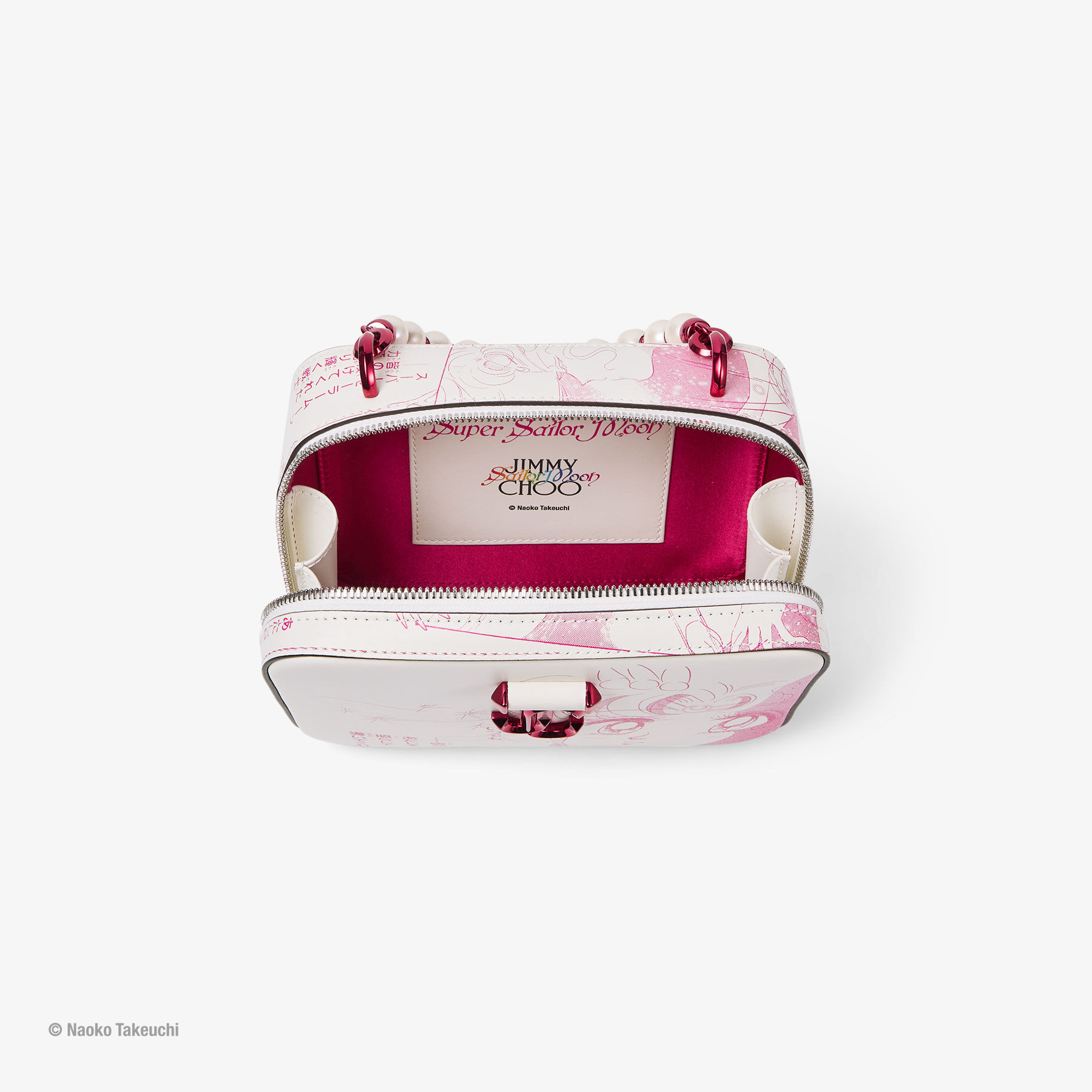 Super Sailor Moon Avenue Vanity Bag Pink Manga Print Leather Handbag