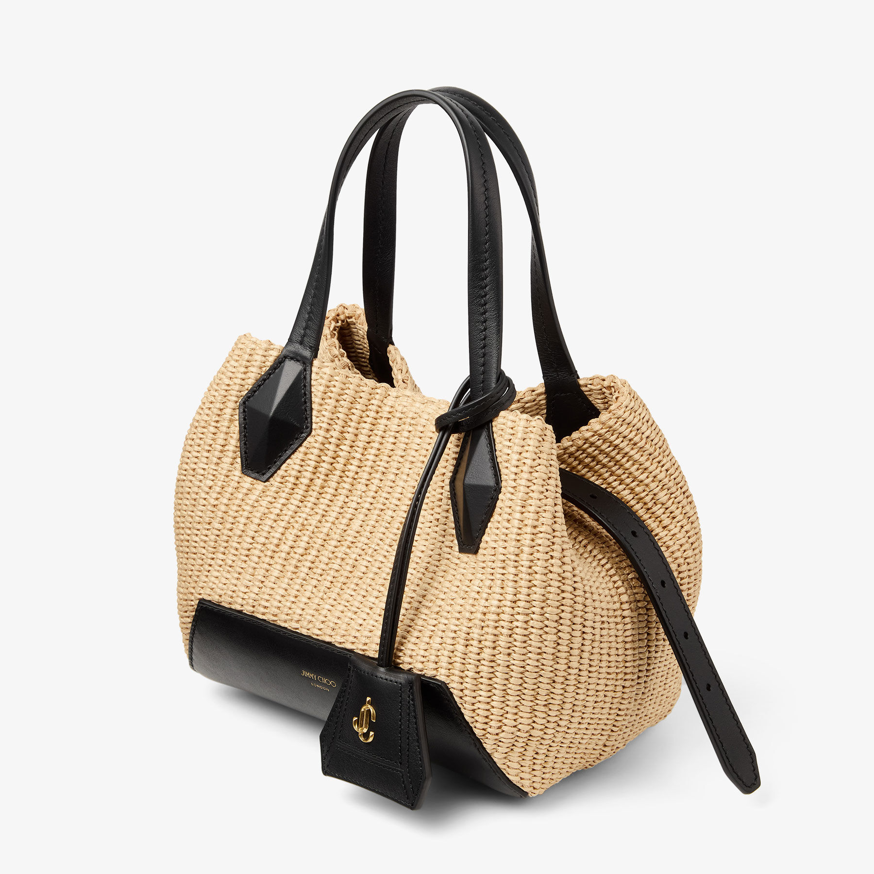 Diamond Tote S Natutal Raffia Tote Bag