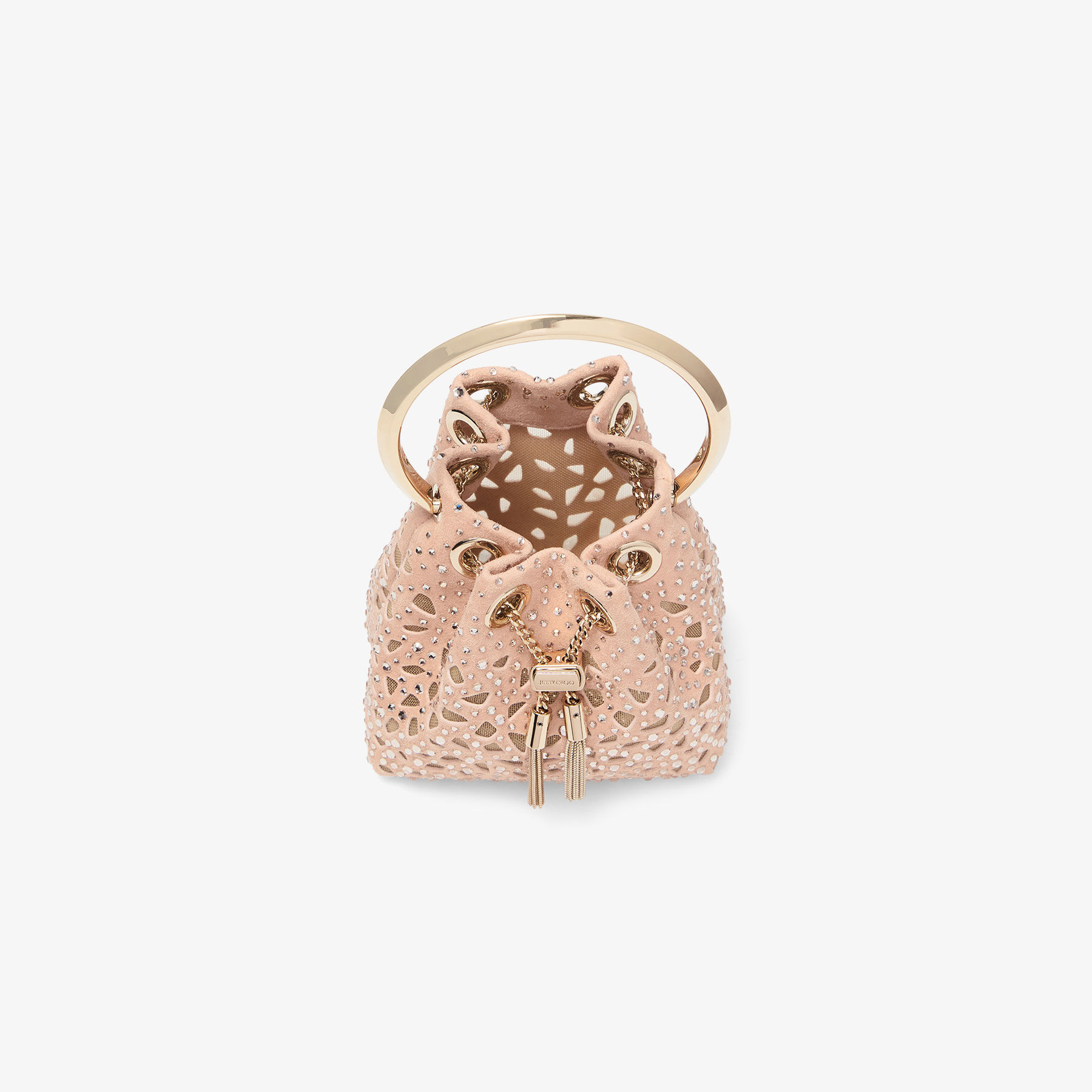 Micro Bon Bon Macaron Suede Crystal Mini Bag