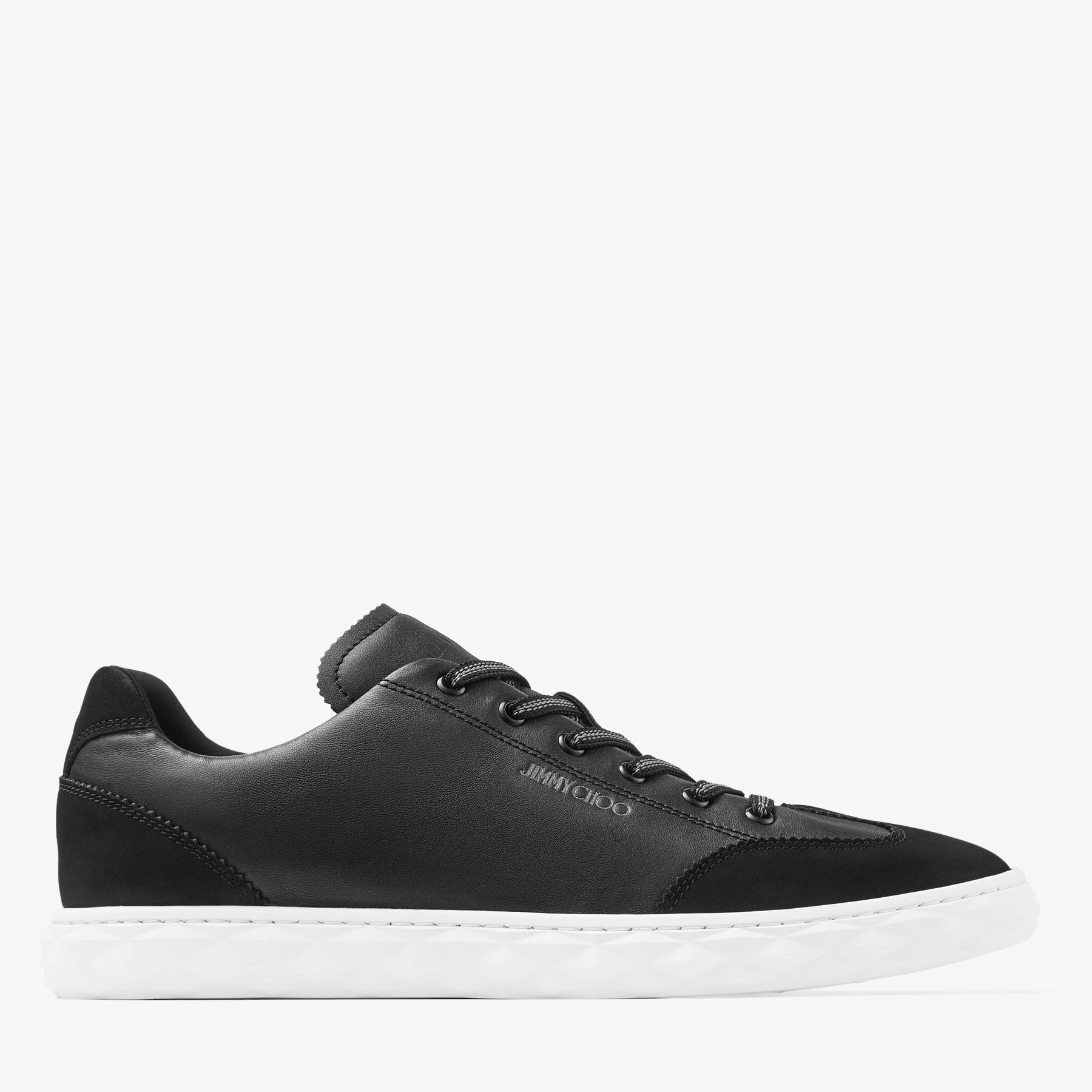 Diamond Light Flex M Black Leather Trainers