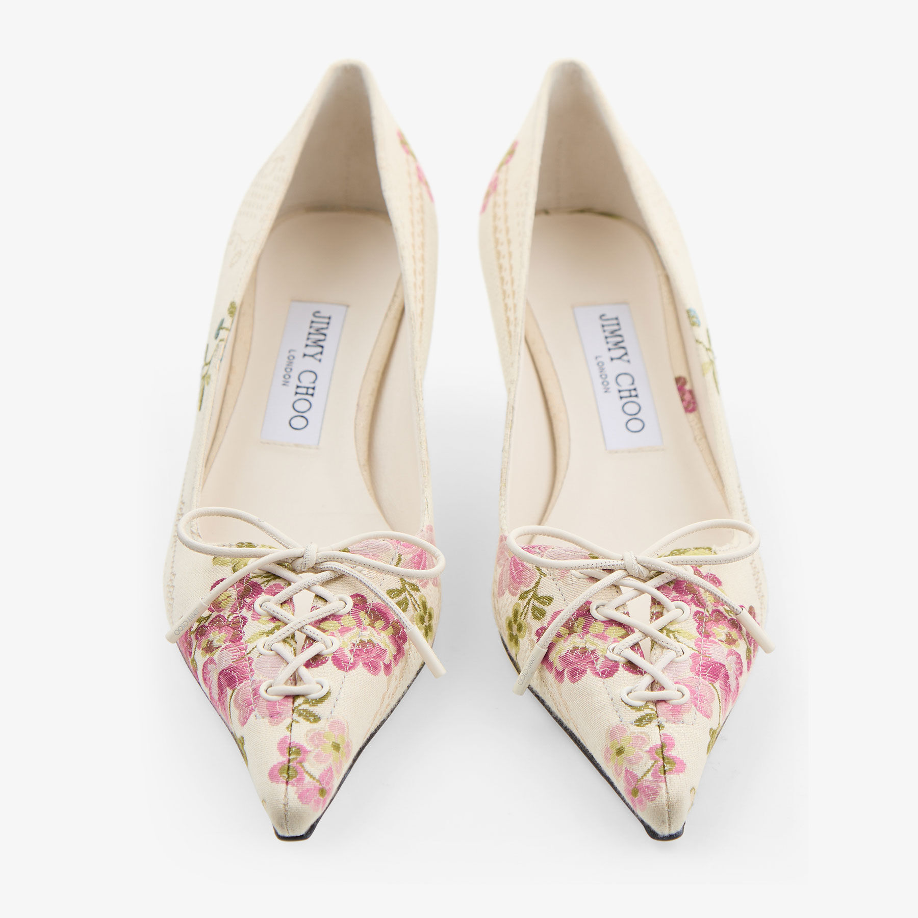 Scarlett 50 Rose Floral Jacquard Pumps