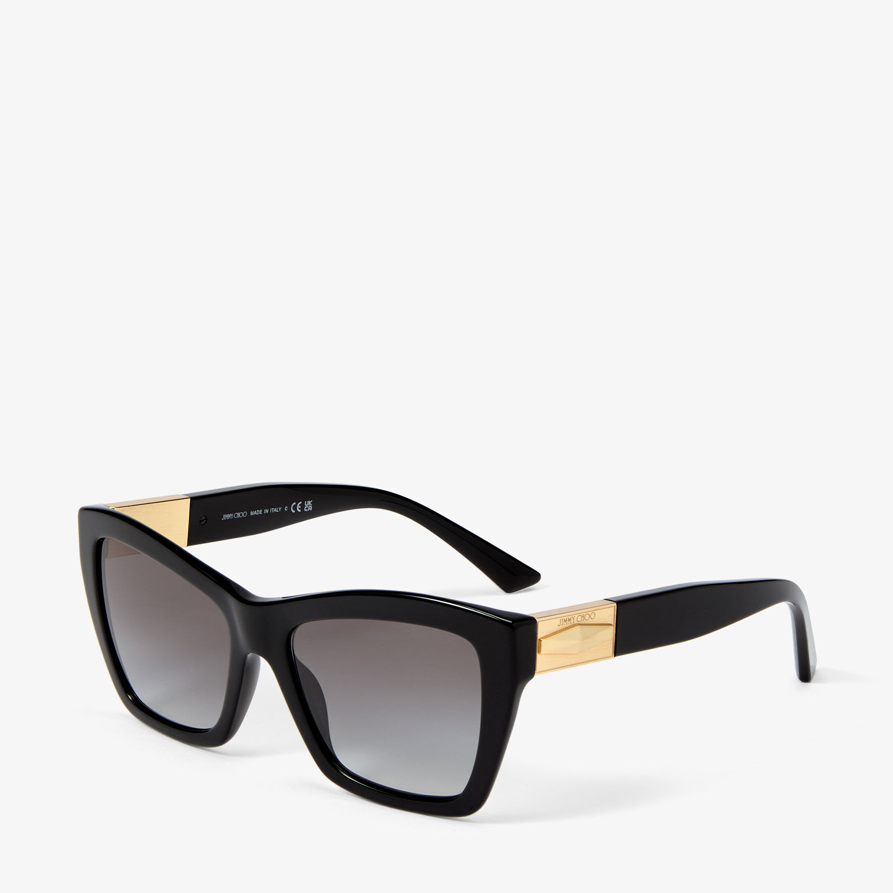 Elina Black Cat Eye Sunglasses