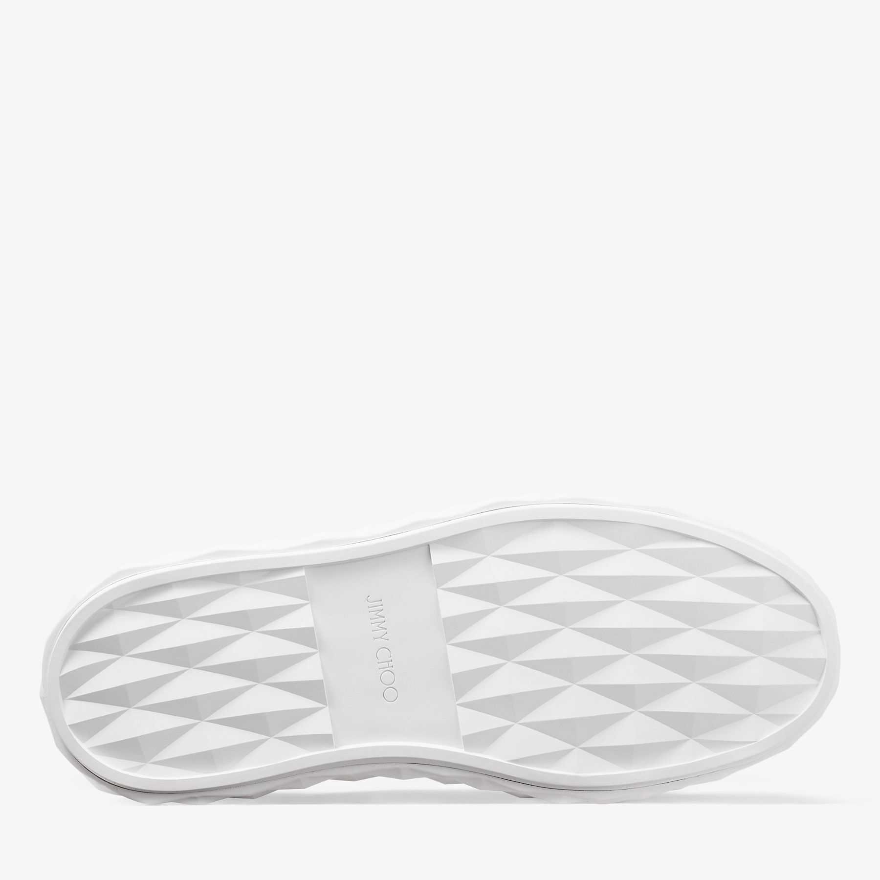 Diamond Maxi M II White Nappa Leather Platform Trainers