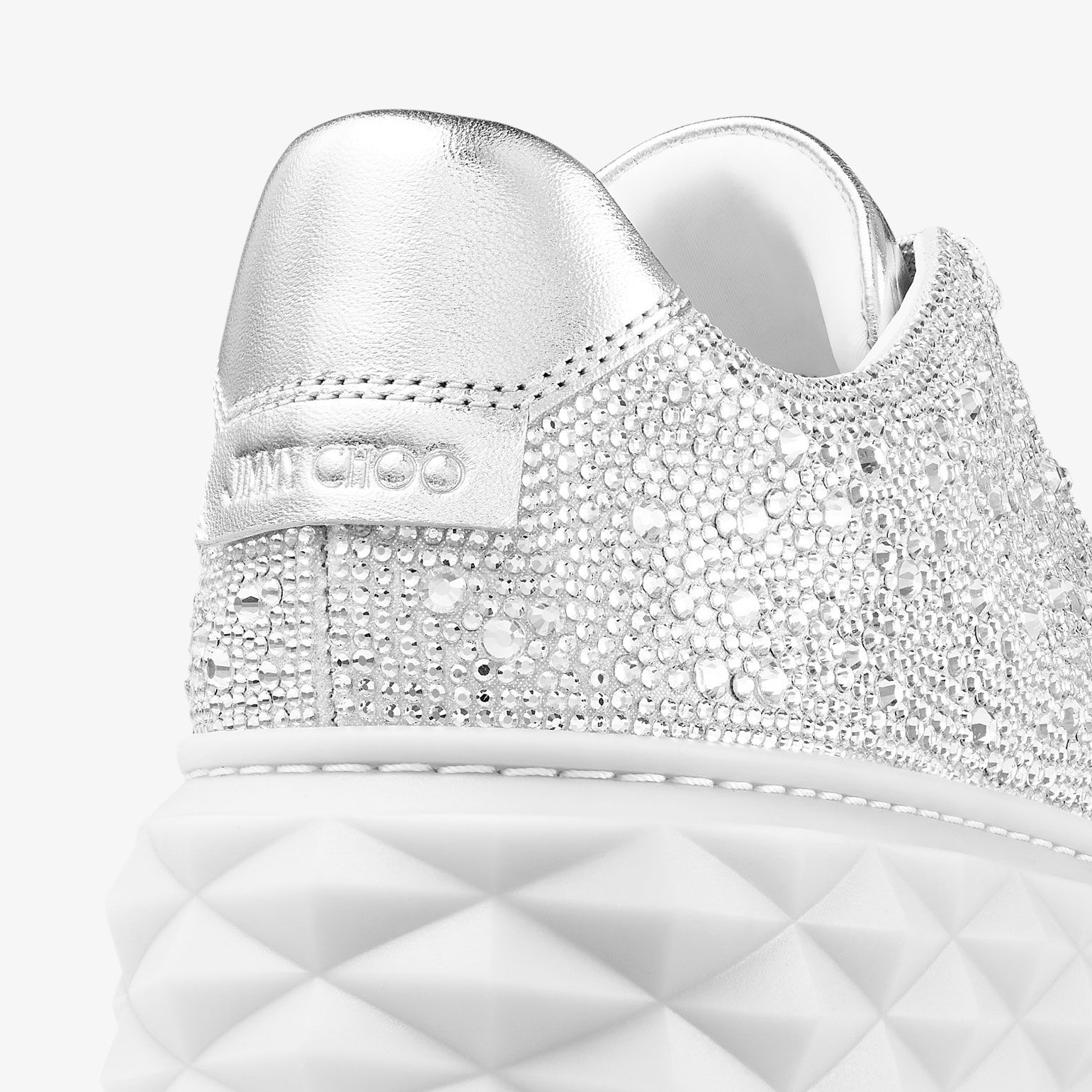 Diamond Light Maxi F Crystal Shimmer Suede Trainers