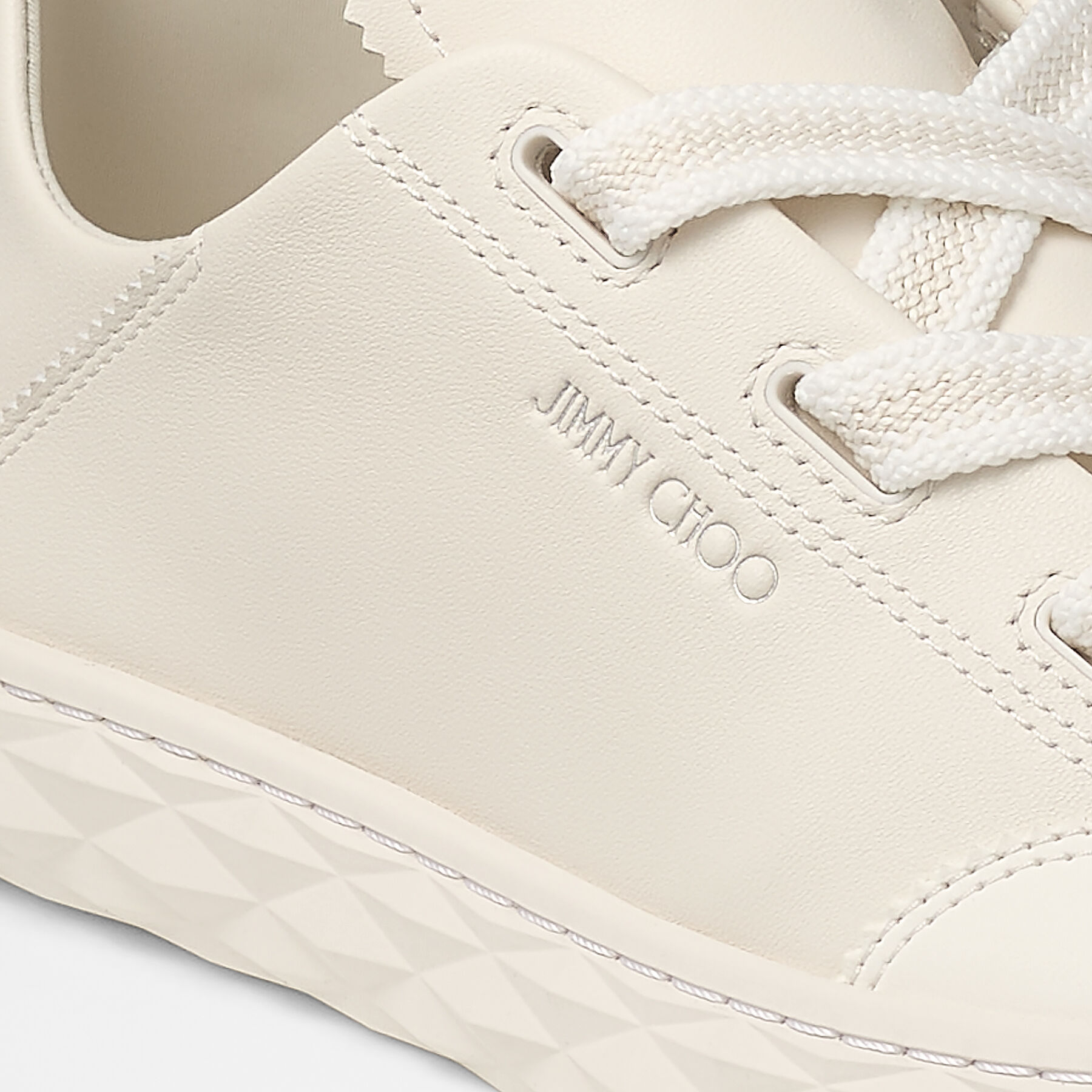 Diamond Light Flex F Latte Leather Trainers