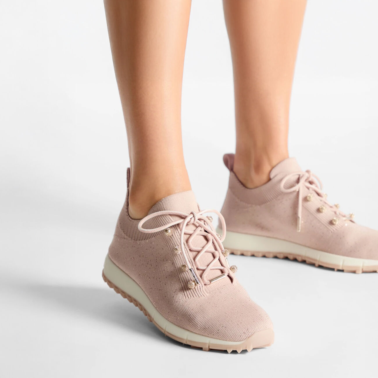 Veles Macaron Sequin Knit Trainers