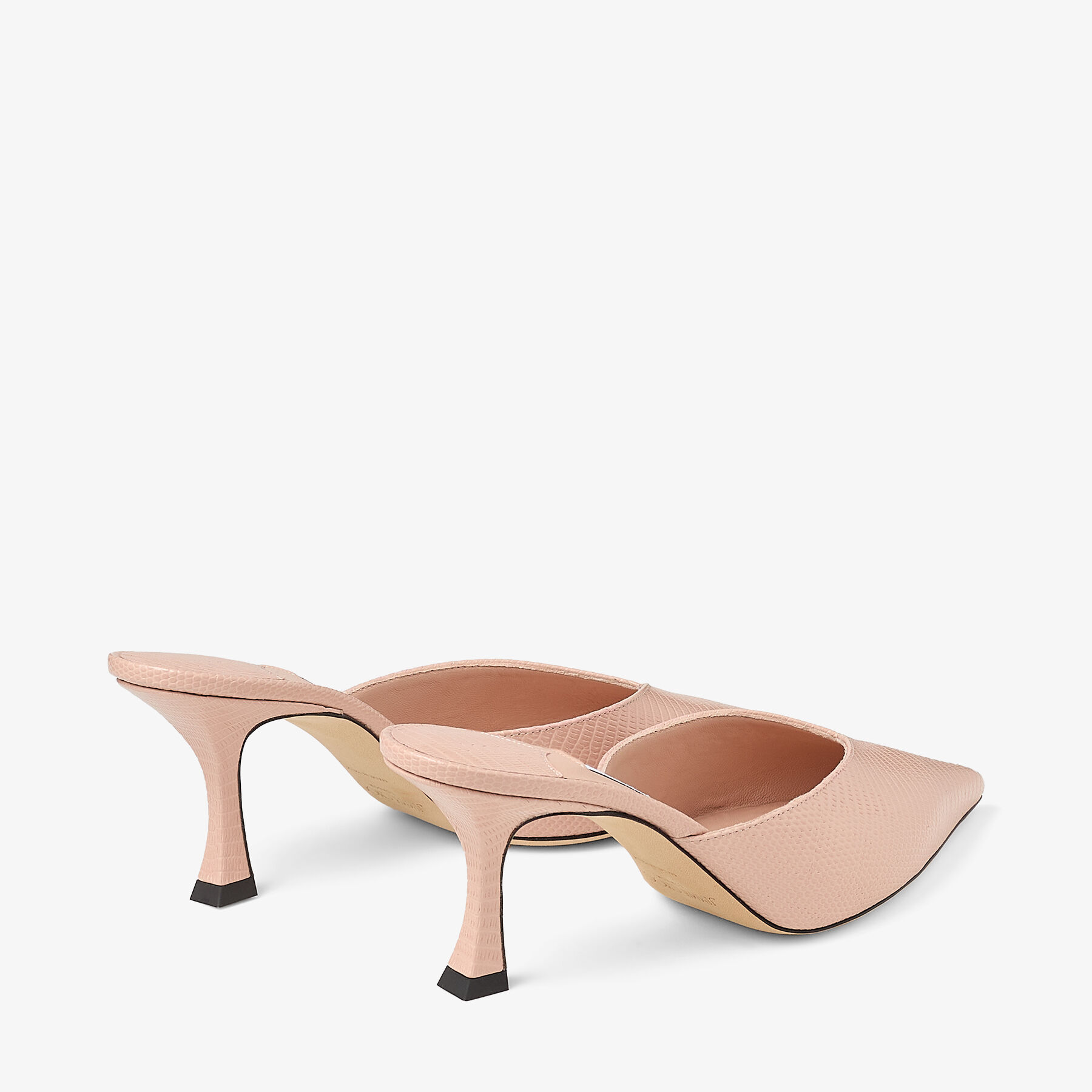 Solar 70 Macaron Lizard Printed Leather Mules