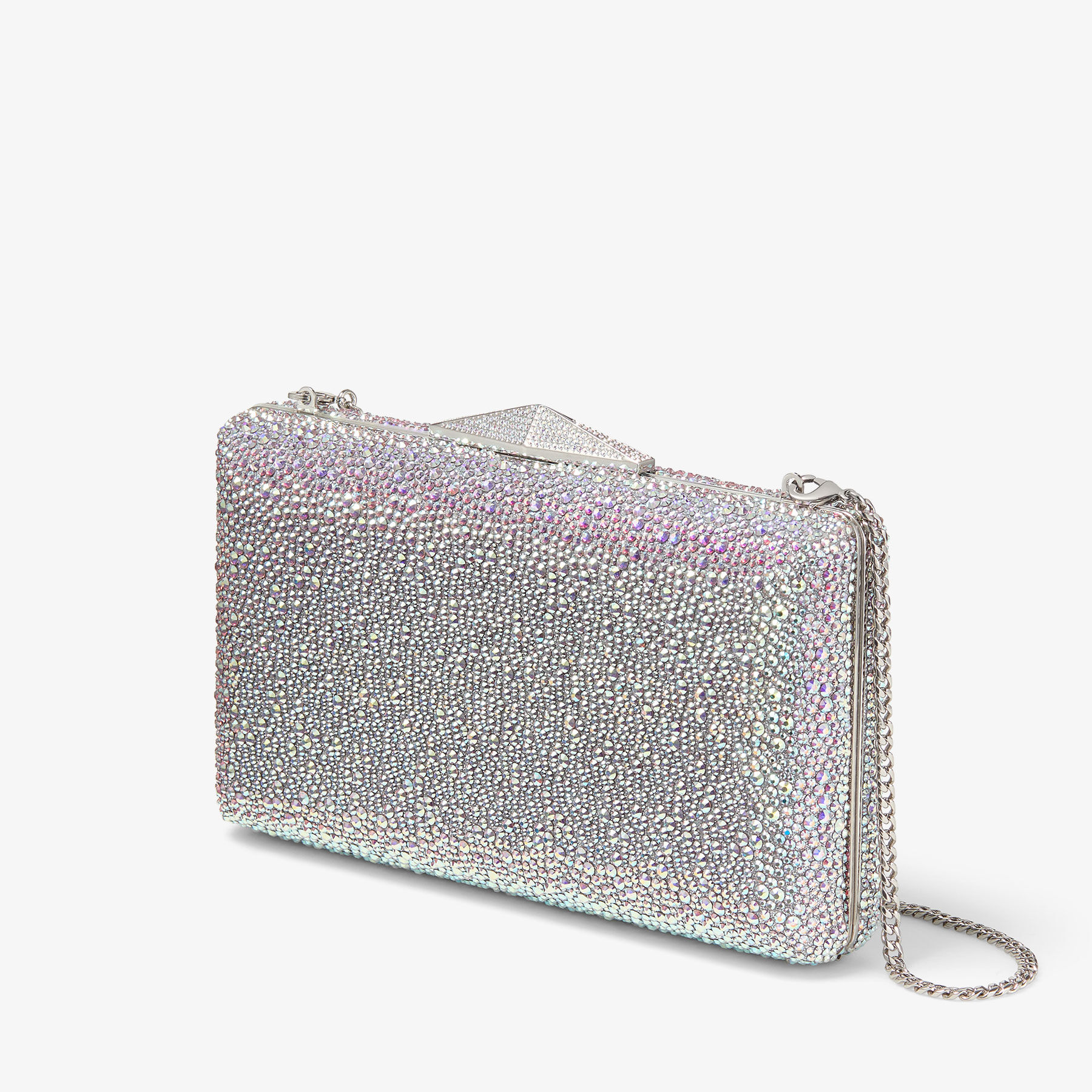 Clemmie Iridescent Crystal Clutch Bag