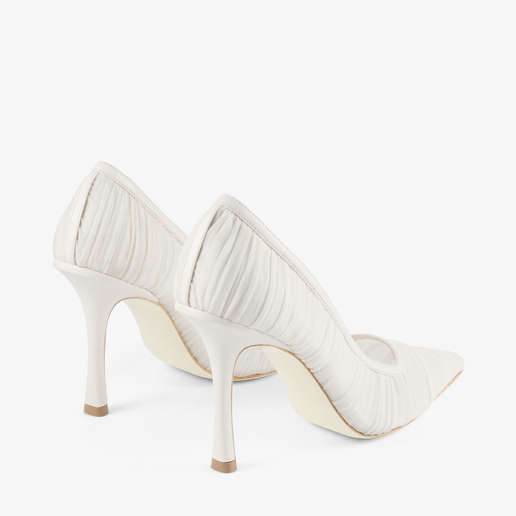 Lotta 100 Ivory Tulle and Nappa Pumps
