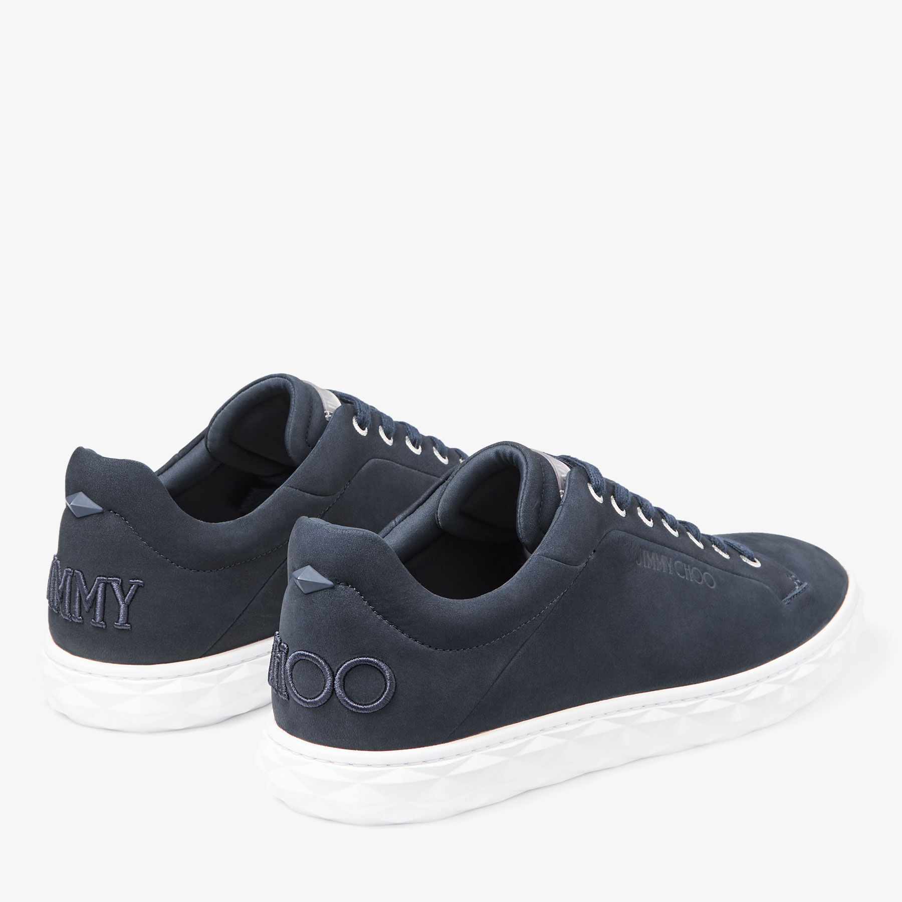 Diamond Light M II Navy Nubuck Leather Trainers
