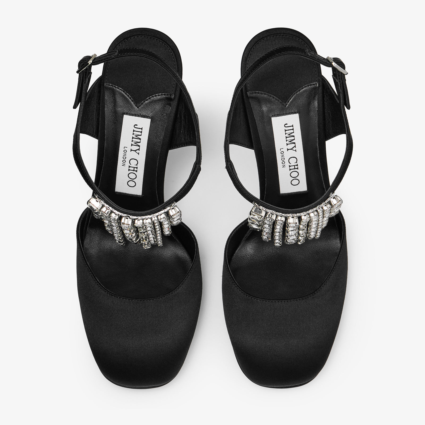 Verity 95 Black Satin Pumps