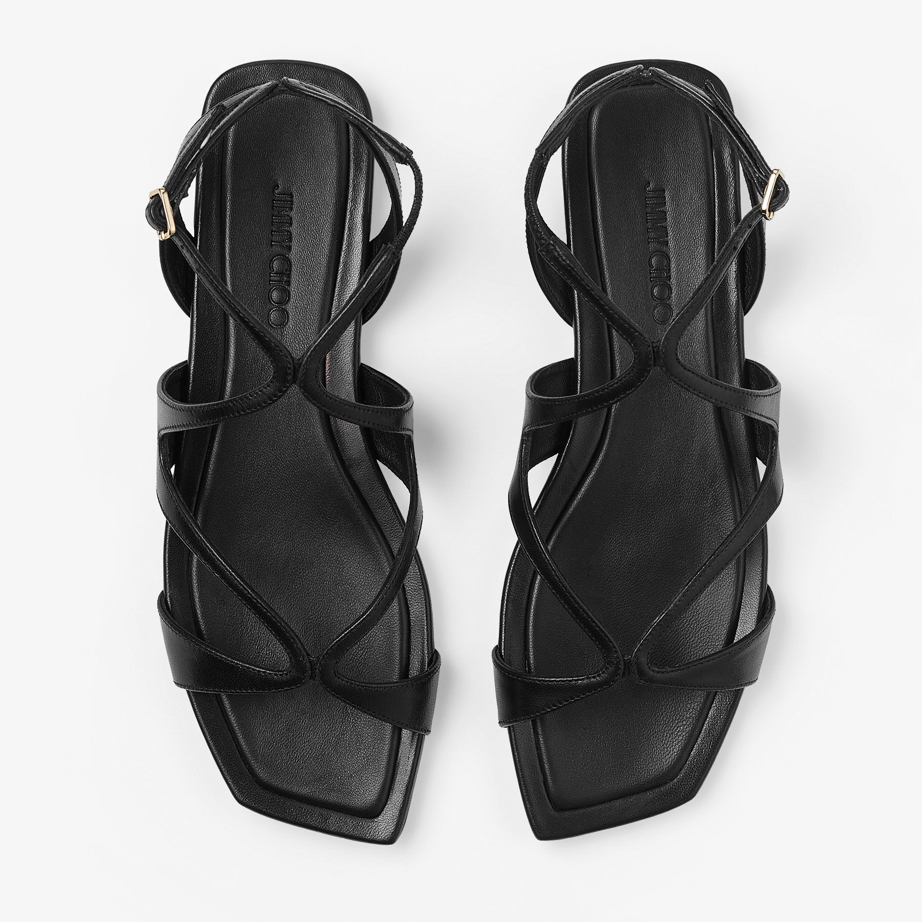 Ayla Flat Black Nappa Leather Flats