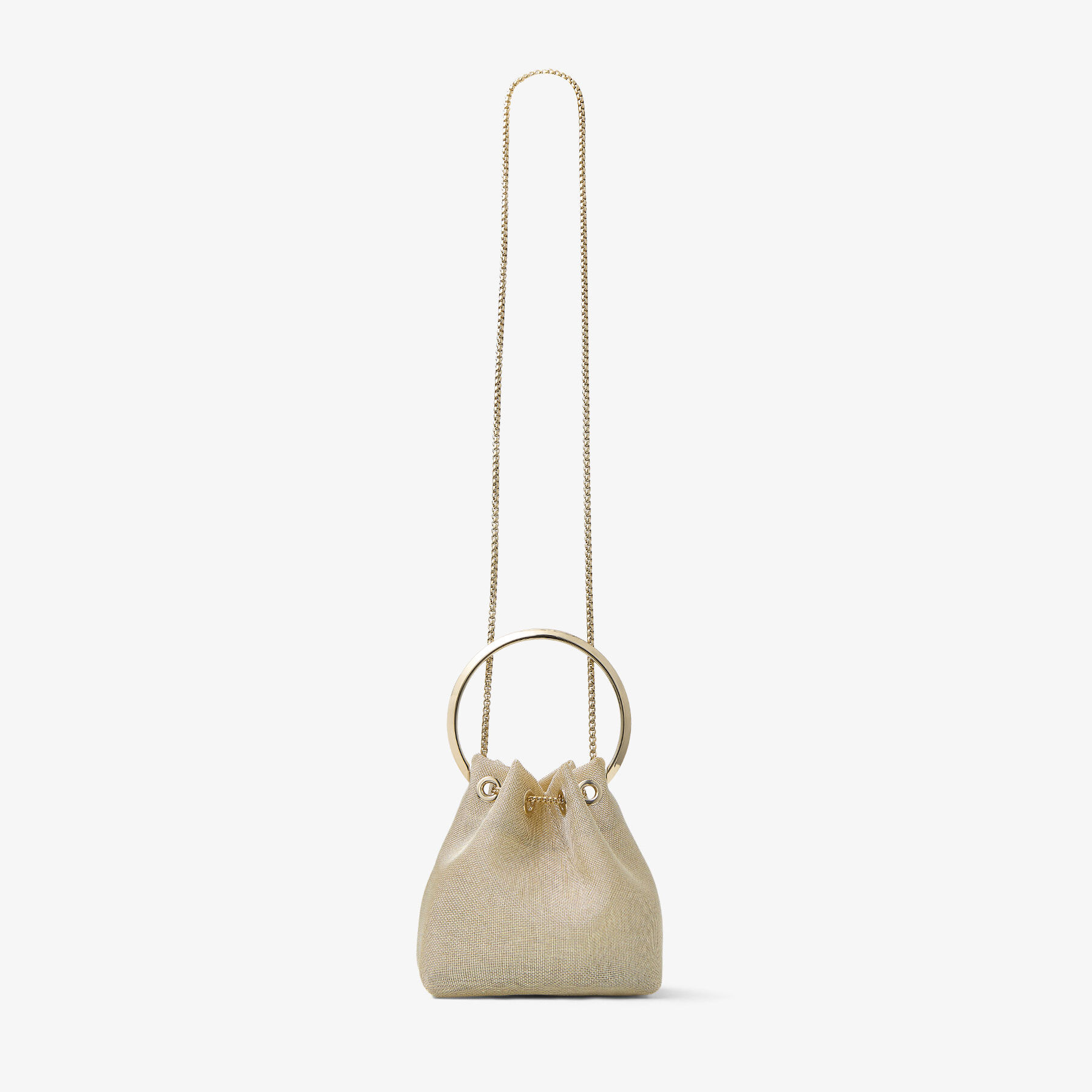 Bon Bon Champagne Metallic Mesh Bag