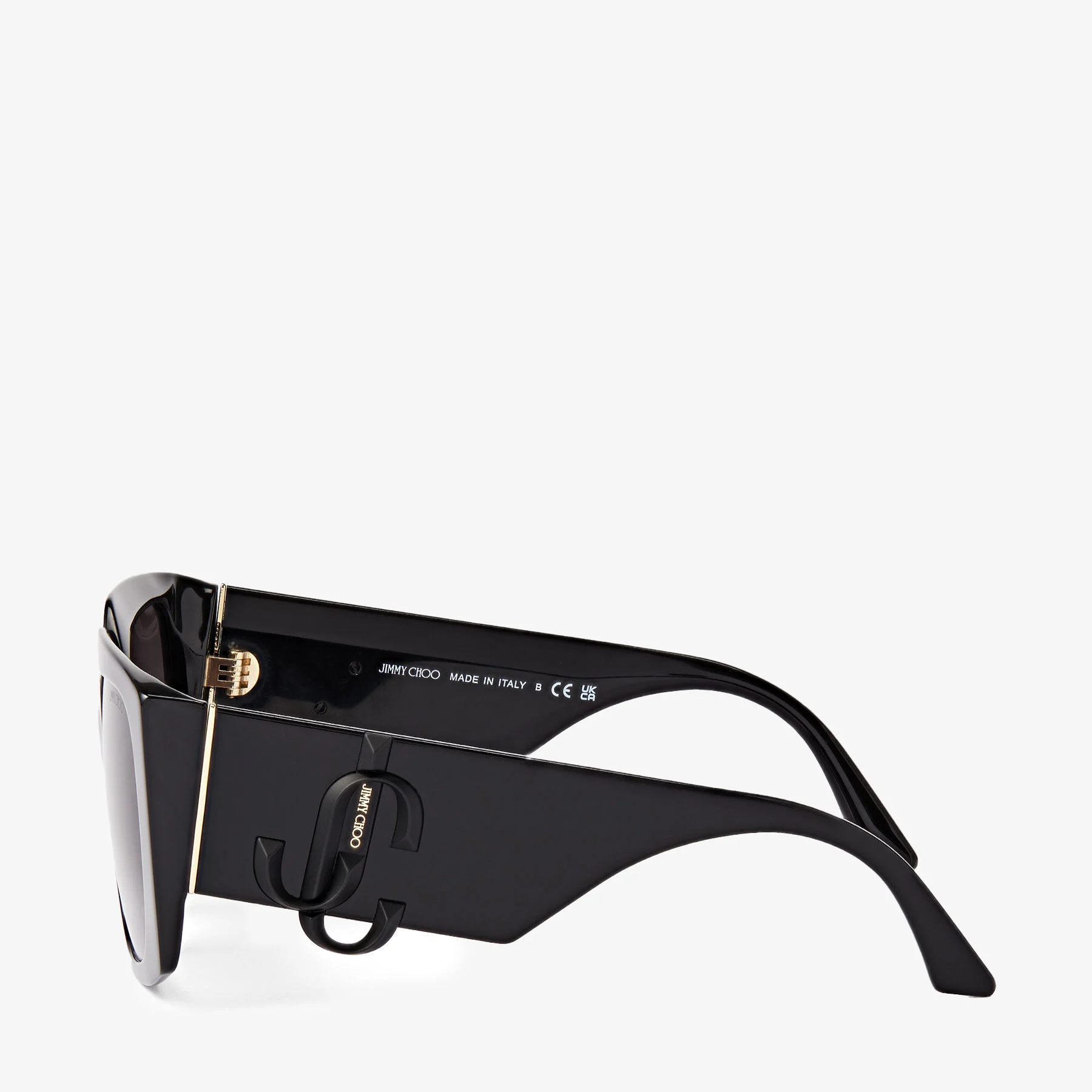Ariana Black Square Frame Sunglasses